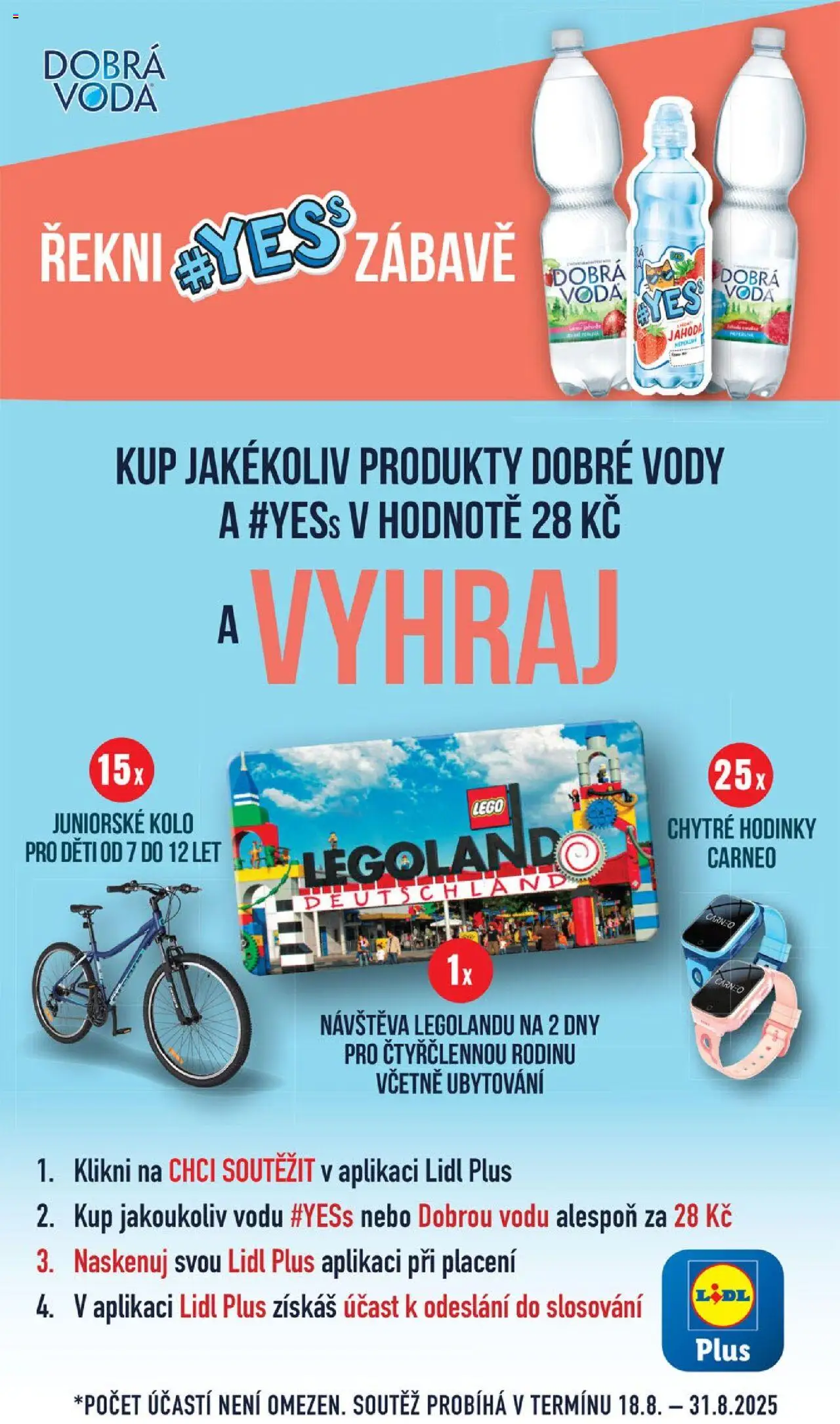 Lidl leták od 18.08.2025 | Strana: 33 | Produkty: Dobrá voda, Voda, Kolo, Chytré hodinky