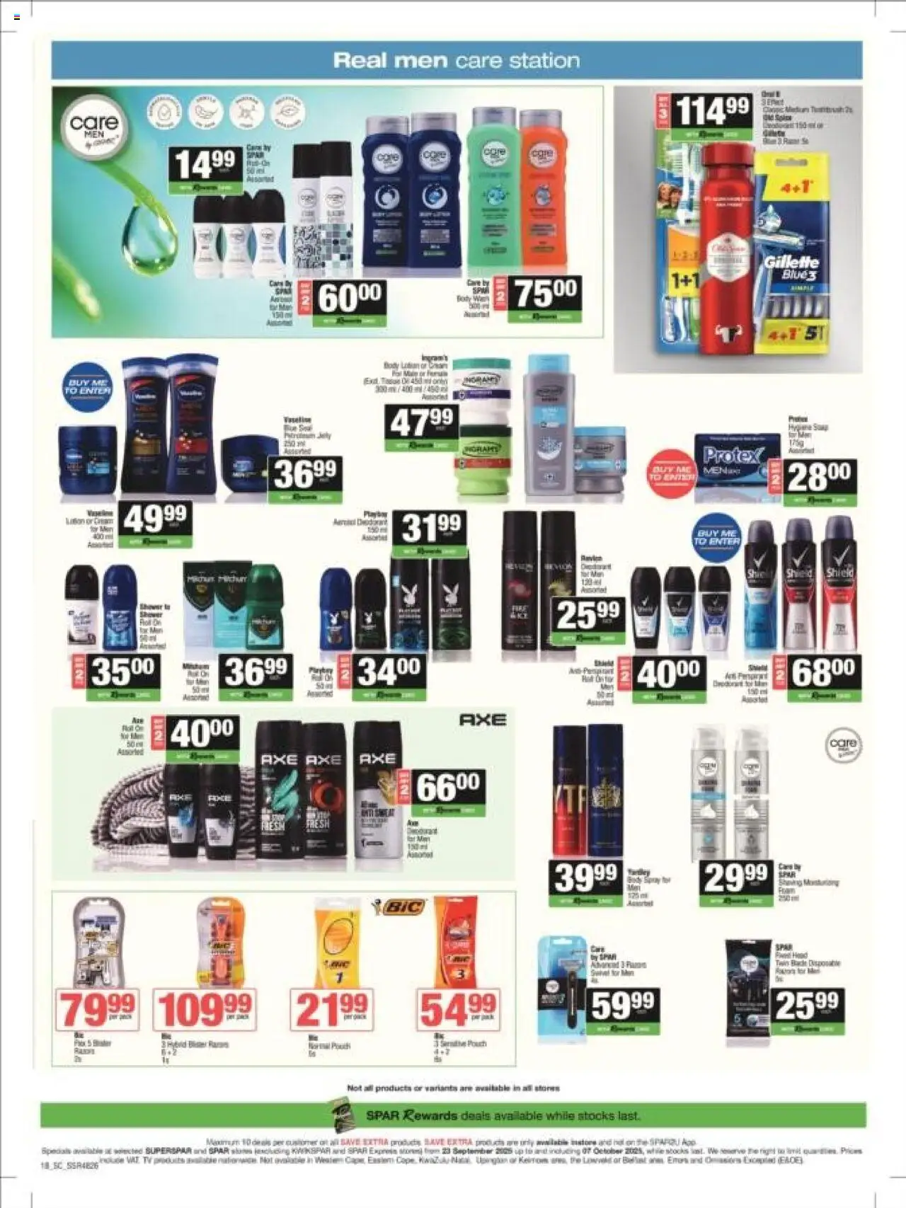 New Spar catalogue – valid from 23.09.2025 | Page: 13 | Products: TV, Cream, Deodorant, Lotion