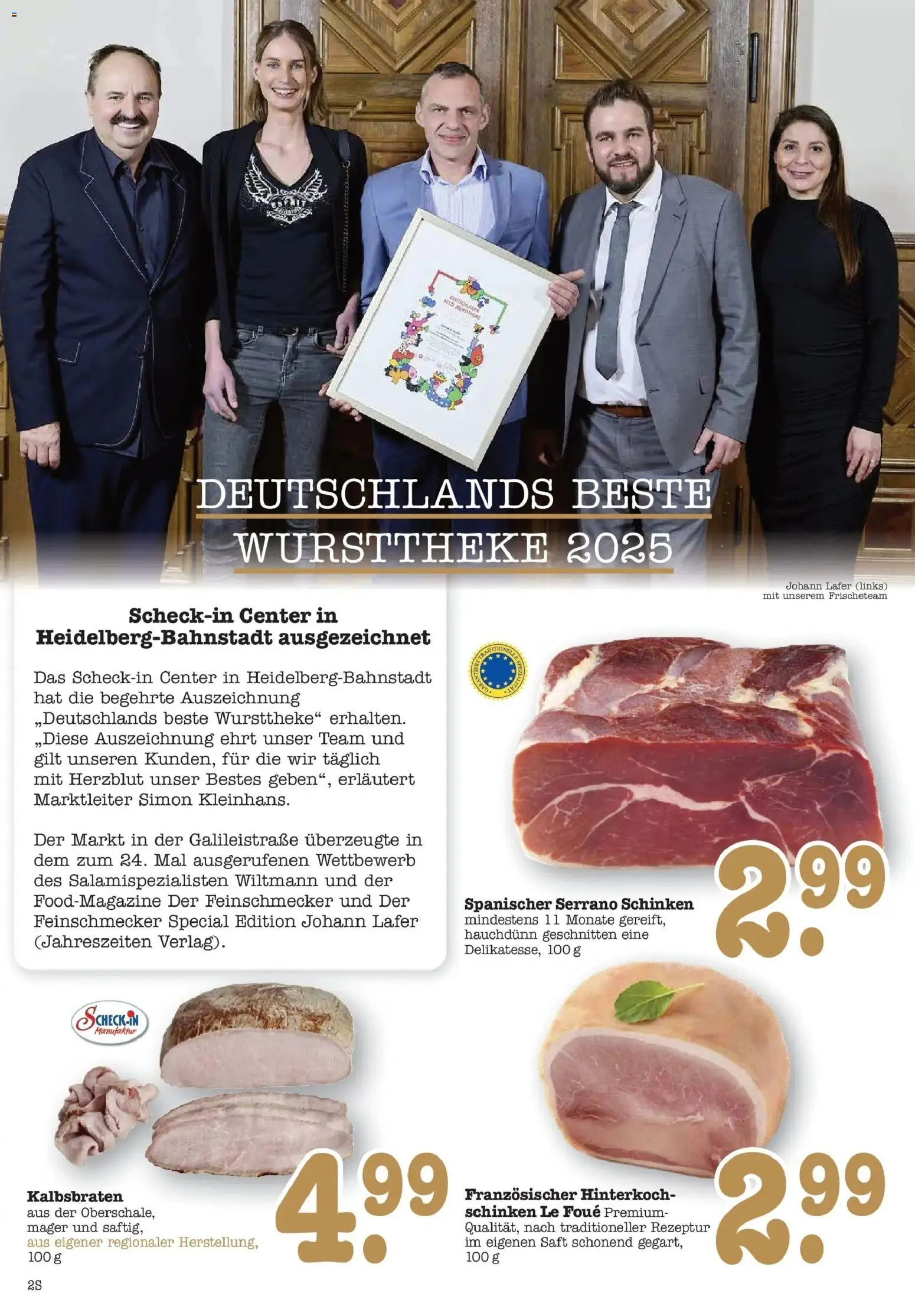 Edeka prospekt Offenbach	 – gültig ab 08.12.2025 | Seite: 2 | Produkte: Serrano schinken, Schinken, Saft