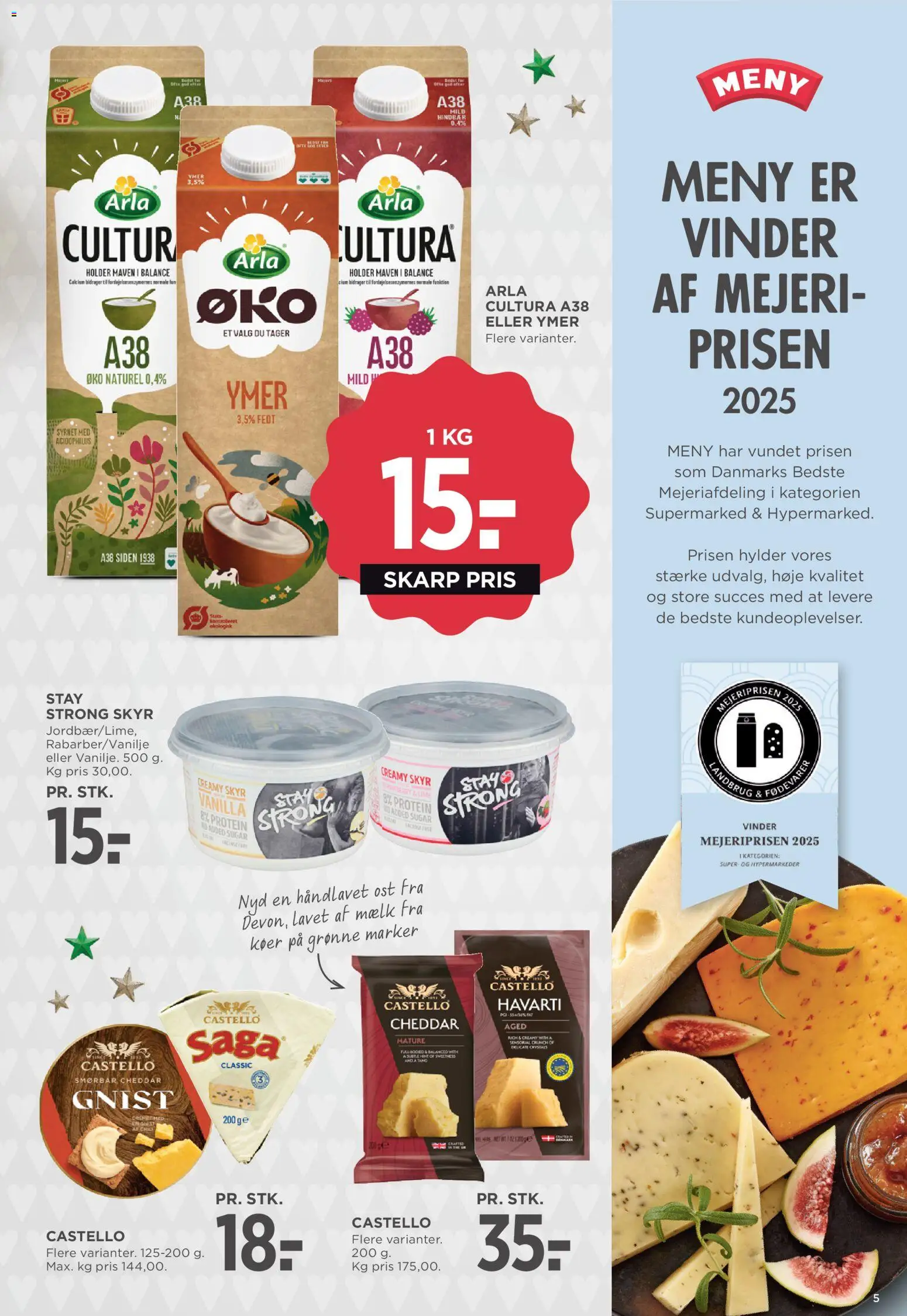 Meny tilbudsavis – gyldig fra 12.12.2025 | Side: 9 | Produkter: Ost, Cheddar, Skyr, Ymer