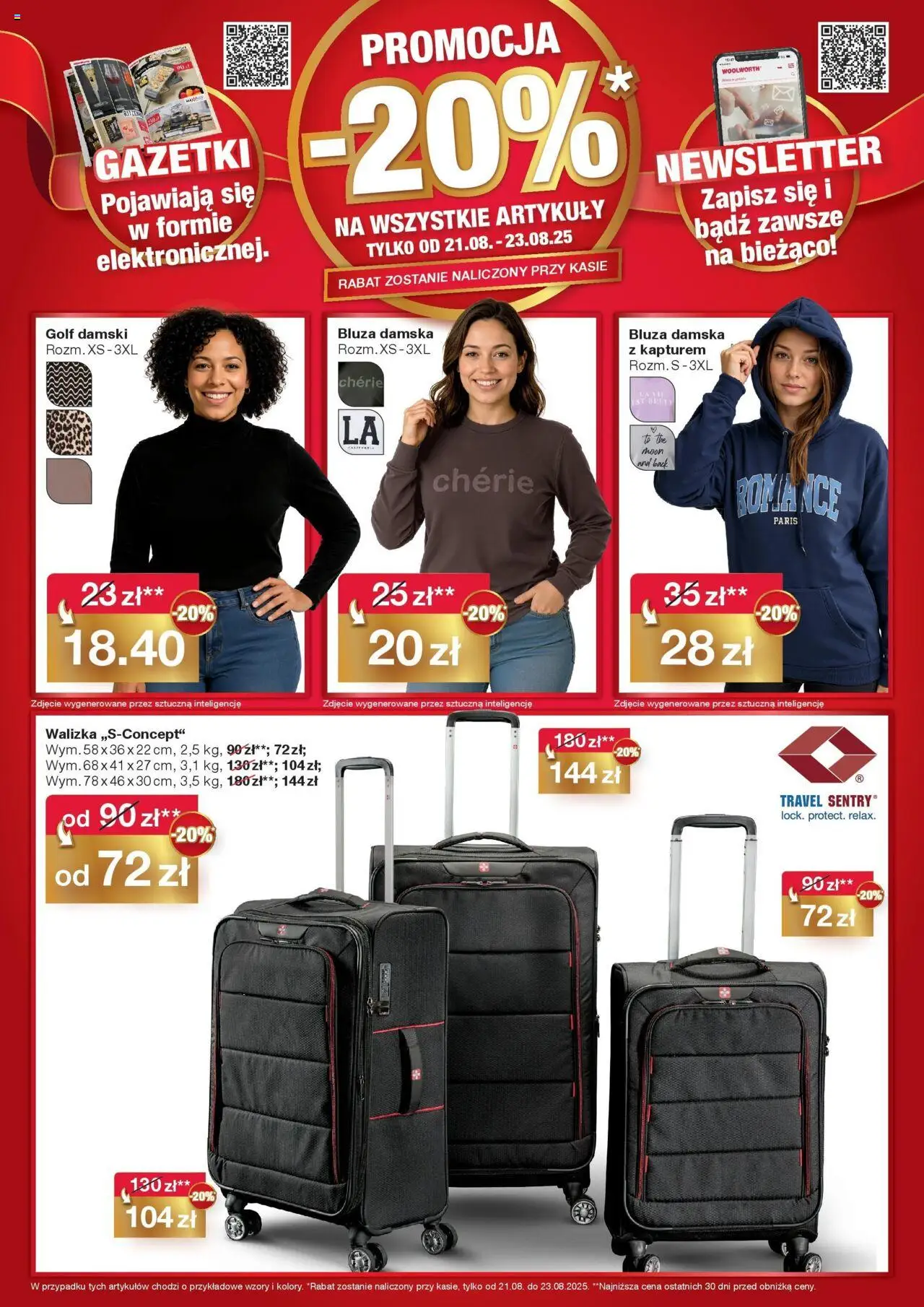 Woolworth Gazetka - Już w Warszawie od 21.08.2025 | Strona: 4 | Produkty: Walizka