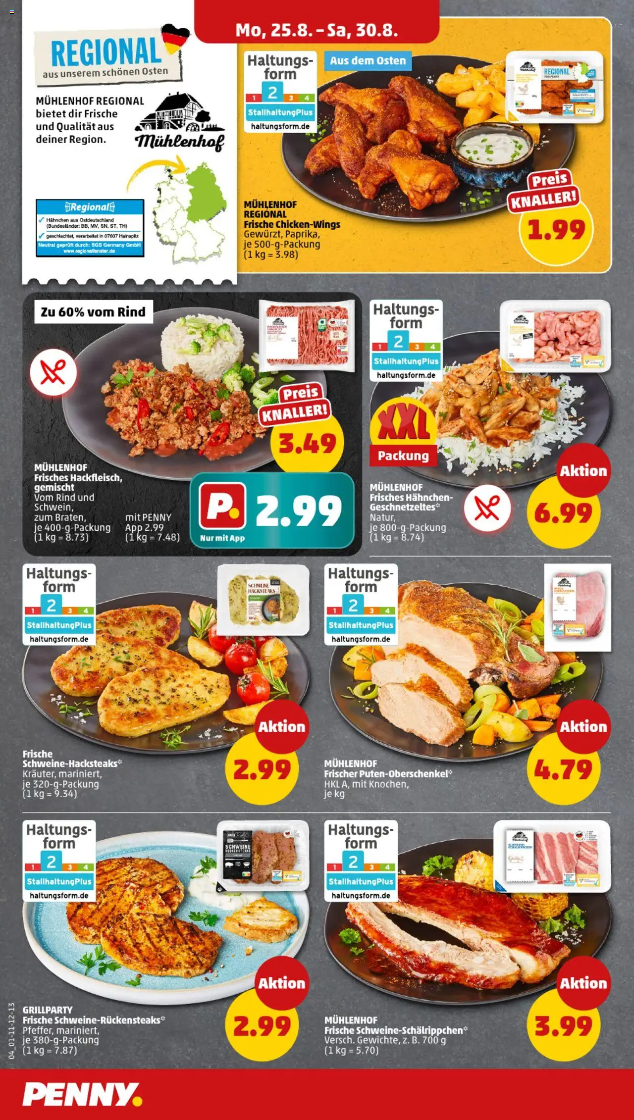Penny Prospekt 	 - gültig ab dem 25.08.2025 | Seite: 4 | Produkte: Hahnchen