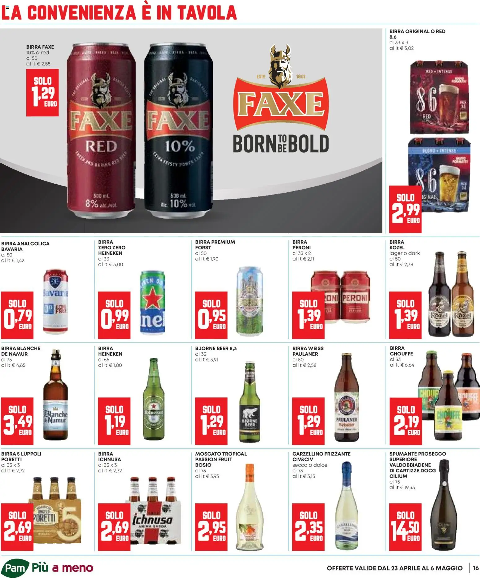 Volantino Panorama del 23.04.2026 | Pagina: 16 | Prodotti: Birra, Prosecco, Spumante, Heineken