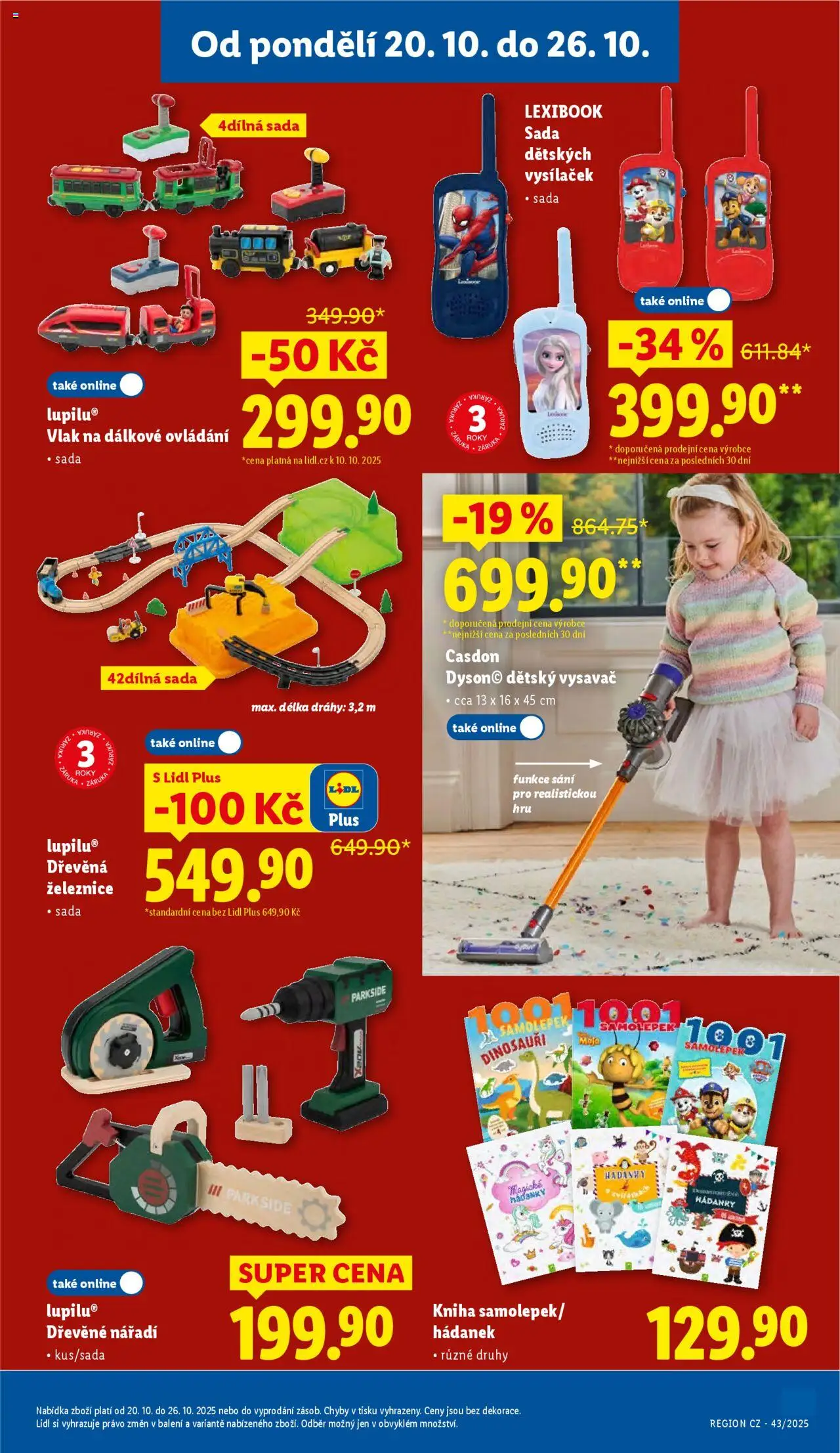 Lidl leták - Spotřební zboží od 20.10.2025 | Strana: 7 | Produkty: Kniha, Dinosauři, Nářadí, Dětský vysavač