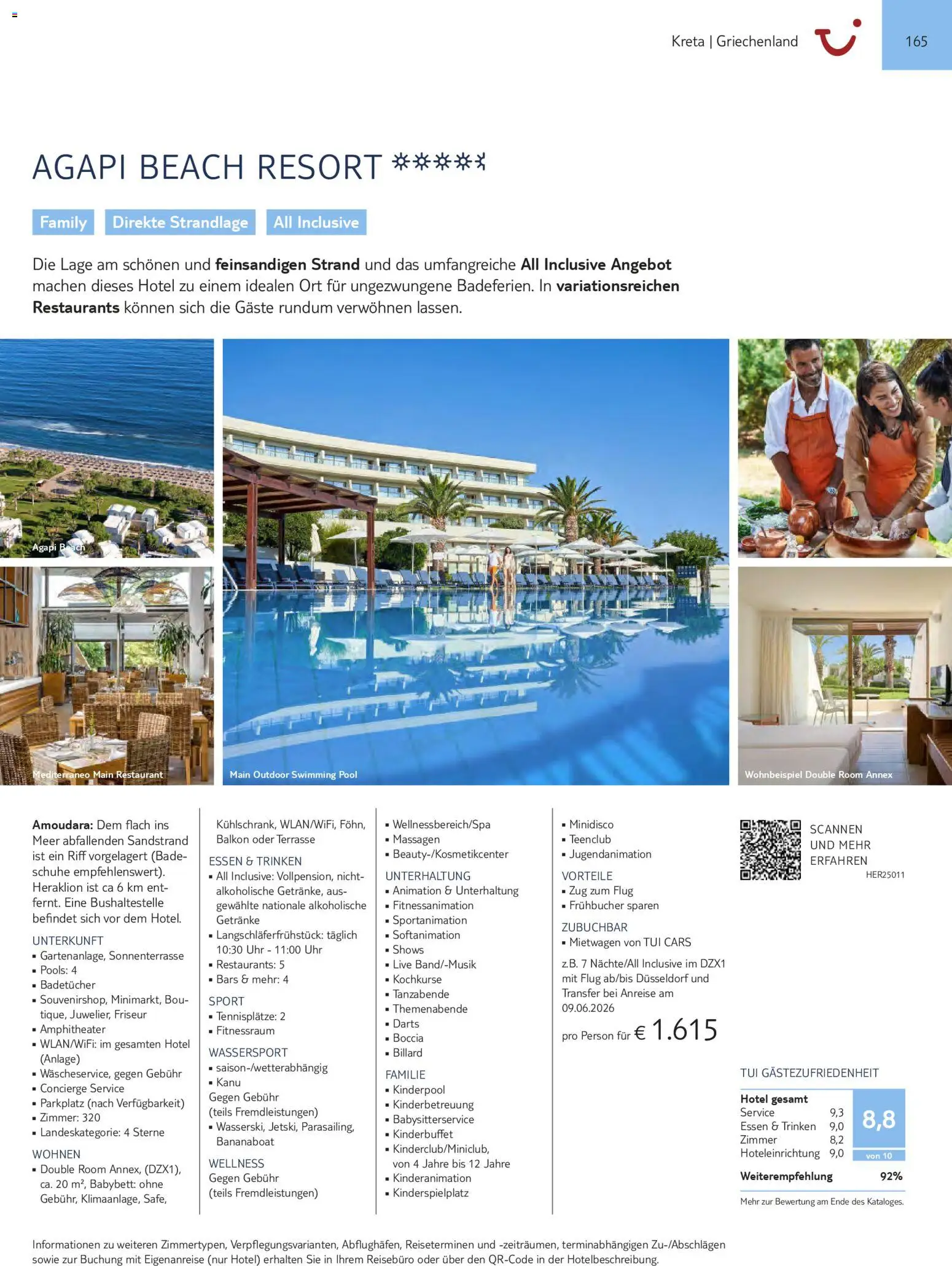 Aida  Südeuropa & Nordafrika 2026/27 – gültig ab 01.01.2026 | Seite: 165 | Produkte: Babybett, Uhr