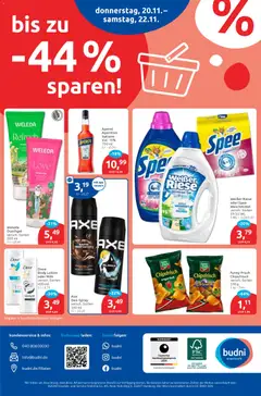 Budni Prospekt 	 ab 17.11.2025 gültig | Seite: 8 | Produkte: Duschgel, Spee, Body Lotion, Aperol