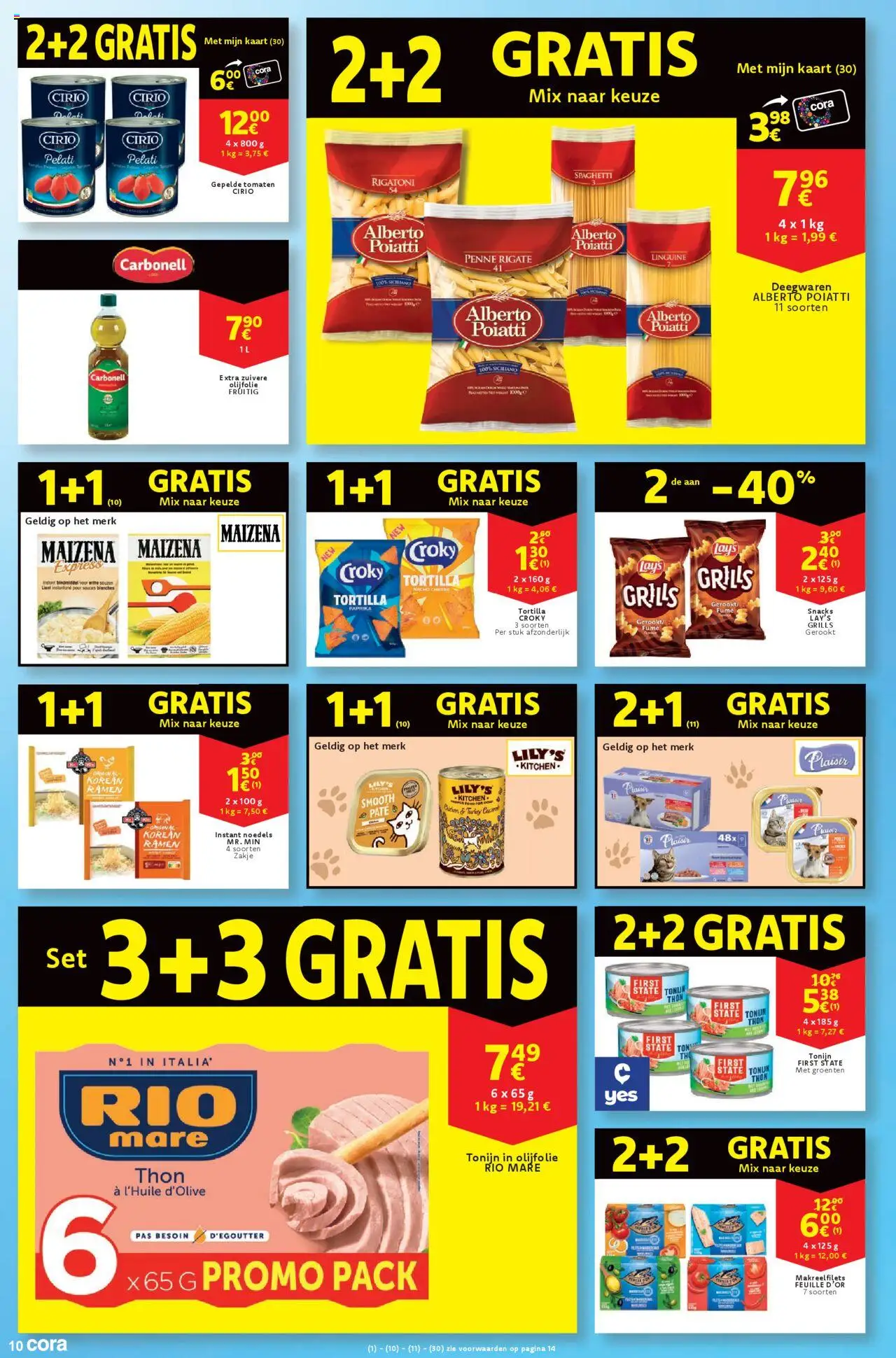 {H1} | Pagina: 10 | Producten: Olijfolie, Tortilla, Groenten, Snacks