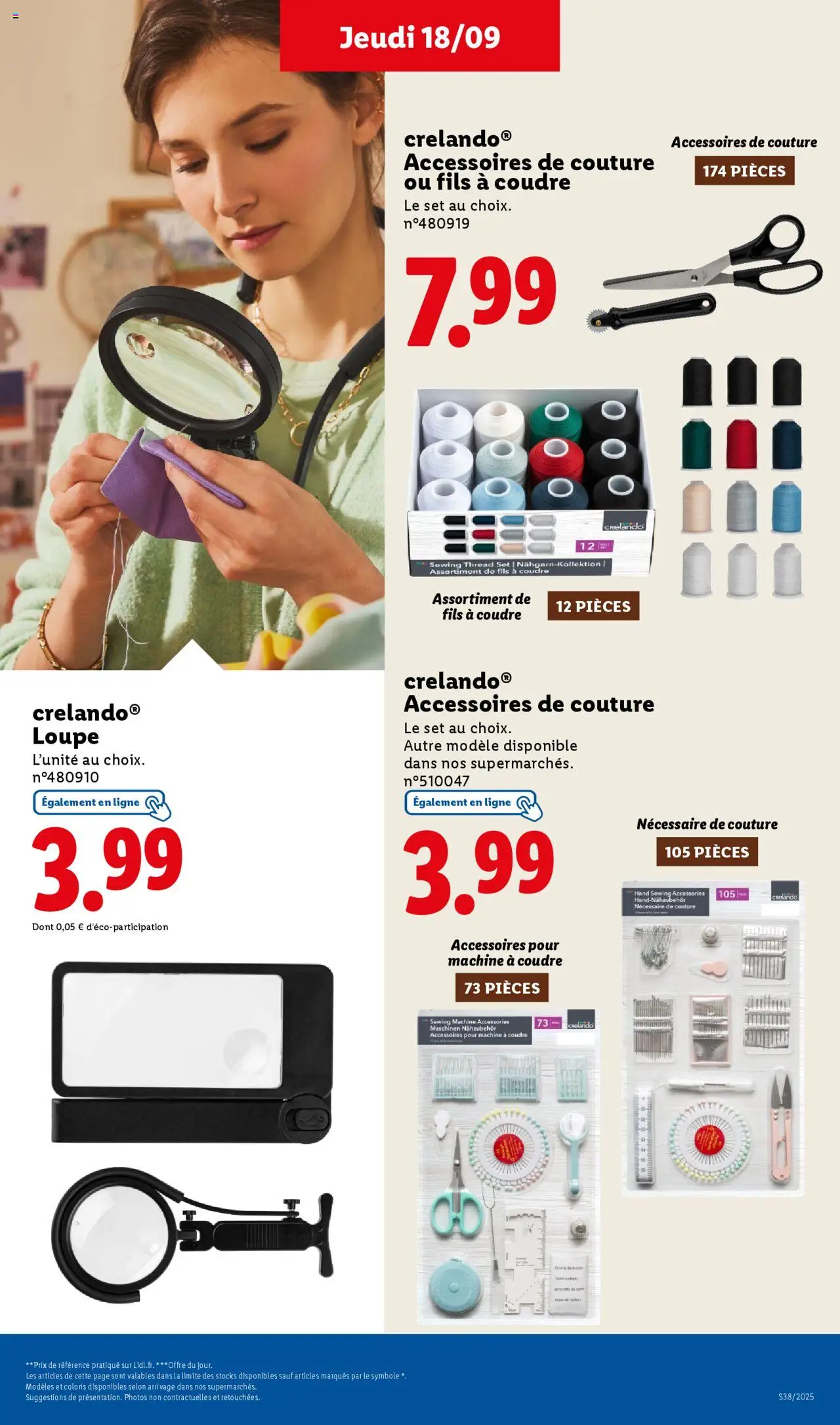  | Page: 49 | Produits: Loupe, Machine à coudre