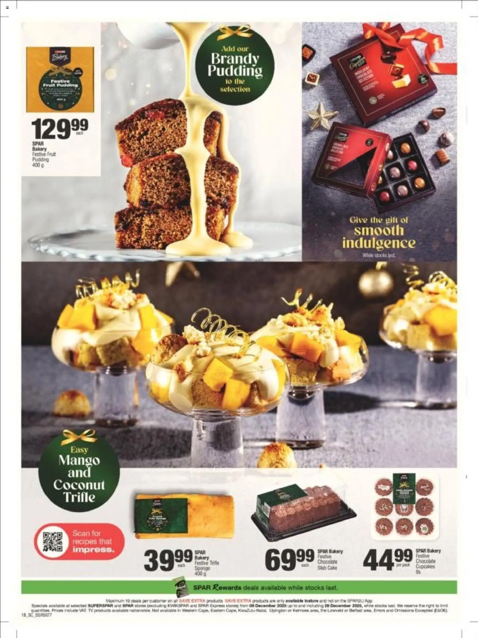 New Superspar catalogue – valid from 08.12.2025 | Page: 18 | Products: Cake, Bakery, Brandy, Chocolate