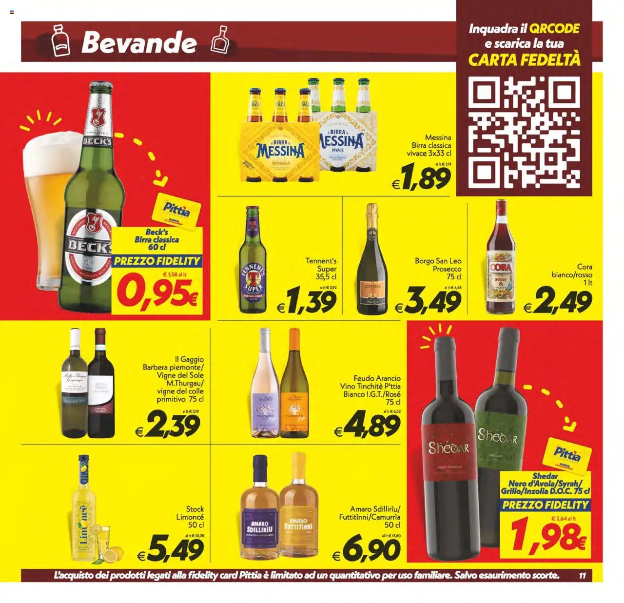 Volantino SuperConveniente del 20.06.2025 | Pagina: 11 | Prodotti: Tennent's, Birra, Prosecco, Vino