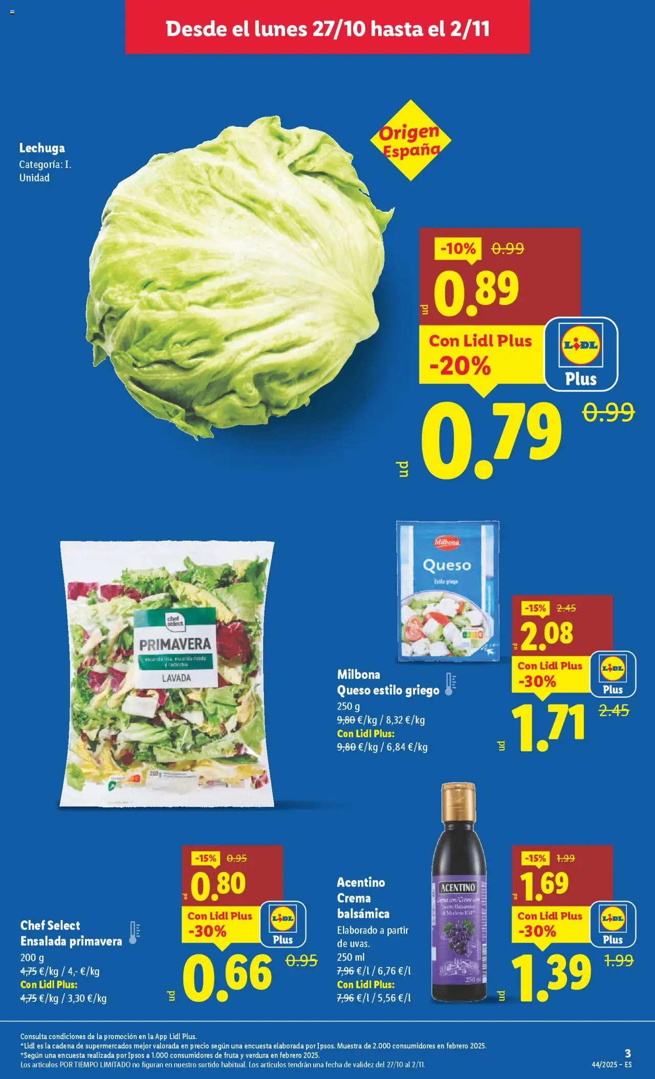 Lidl catálogo VAL │ válido desde el 27.10.2025 | Página: 5 | Productos: Queso, Crema, Ensalada