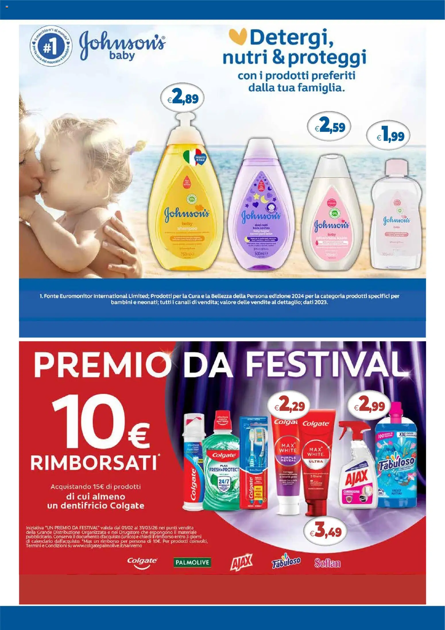 Volantino Galassia del 12.02.2026 | Pagina: 8 | Prodotti: Shampoo, Dentifricio, Candeggina