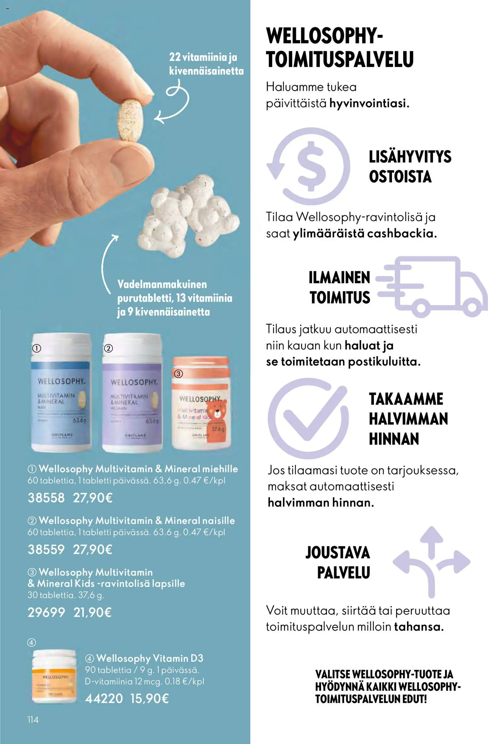 Oriflame - Esite 01 – voimassa 31.12.2025 alkaen | Sivu: 114 | Tuotteet: Tabletti