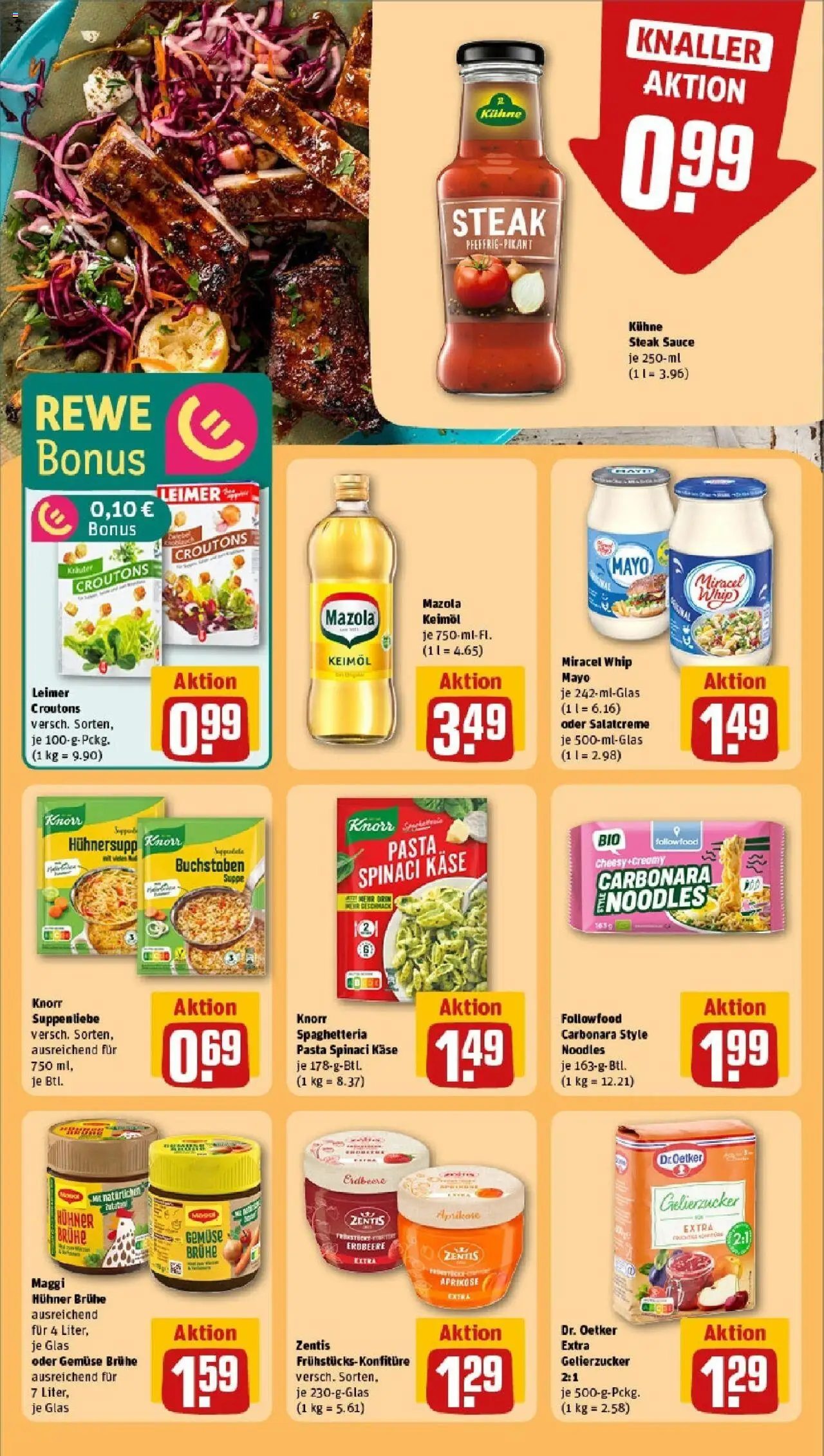 Rewe prospekt Bad Waldsee	 - gültig ab dem 25.05.2025 | Seite: 18 | Produkte: Maggi, Käse, Knorr, Gemüse