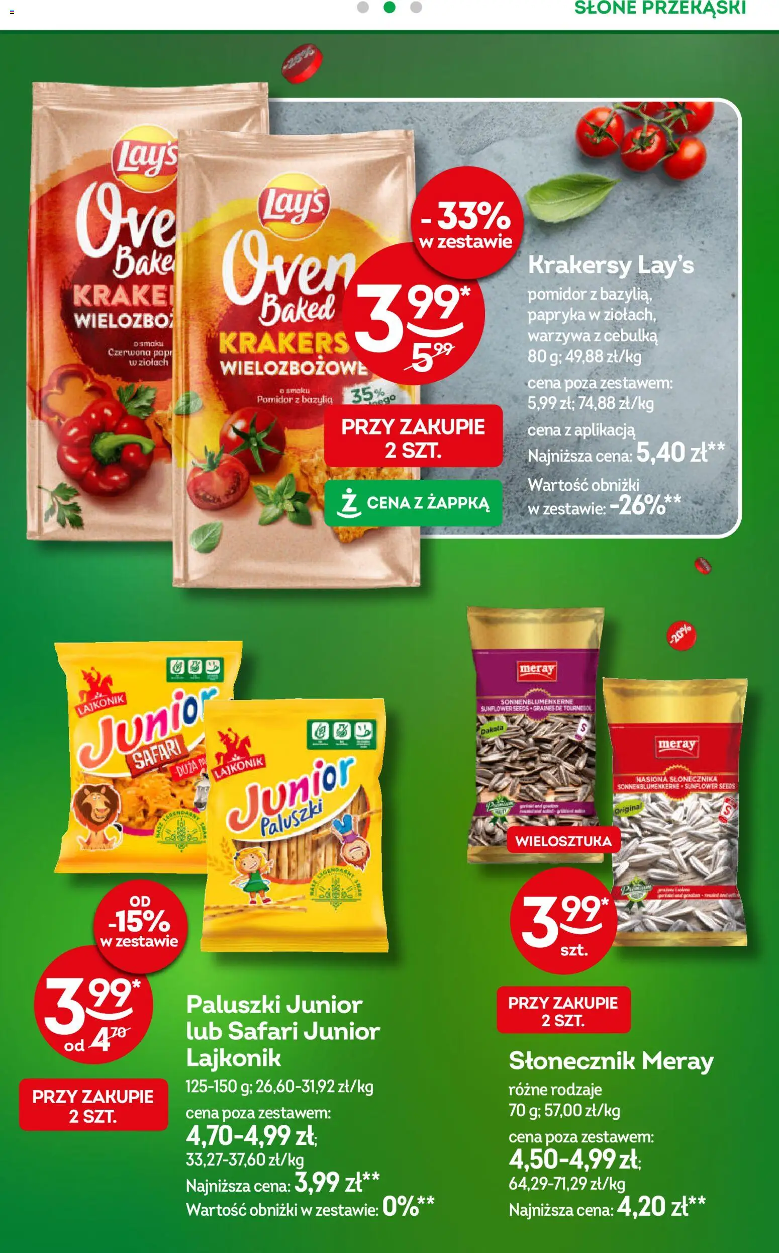 Żabka Gazetka od 22.10.2025 | Strona: 26 | Produkty: Bazylia, Słonecznik, Krakersy, Warzywa