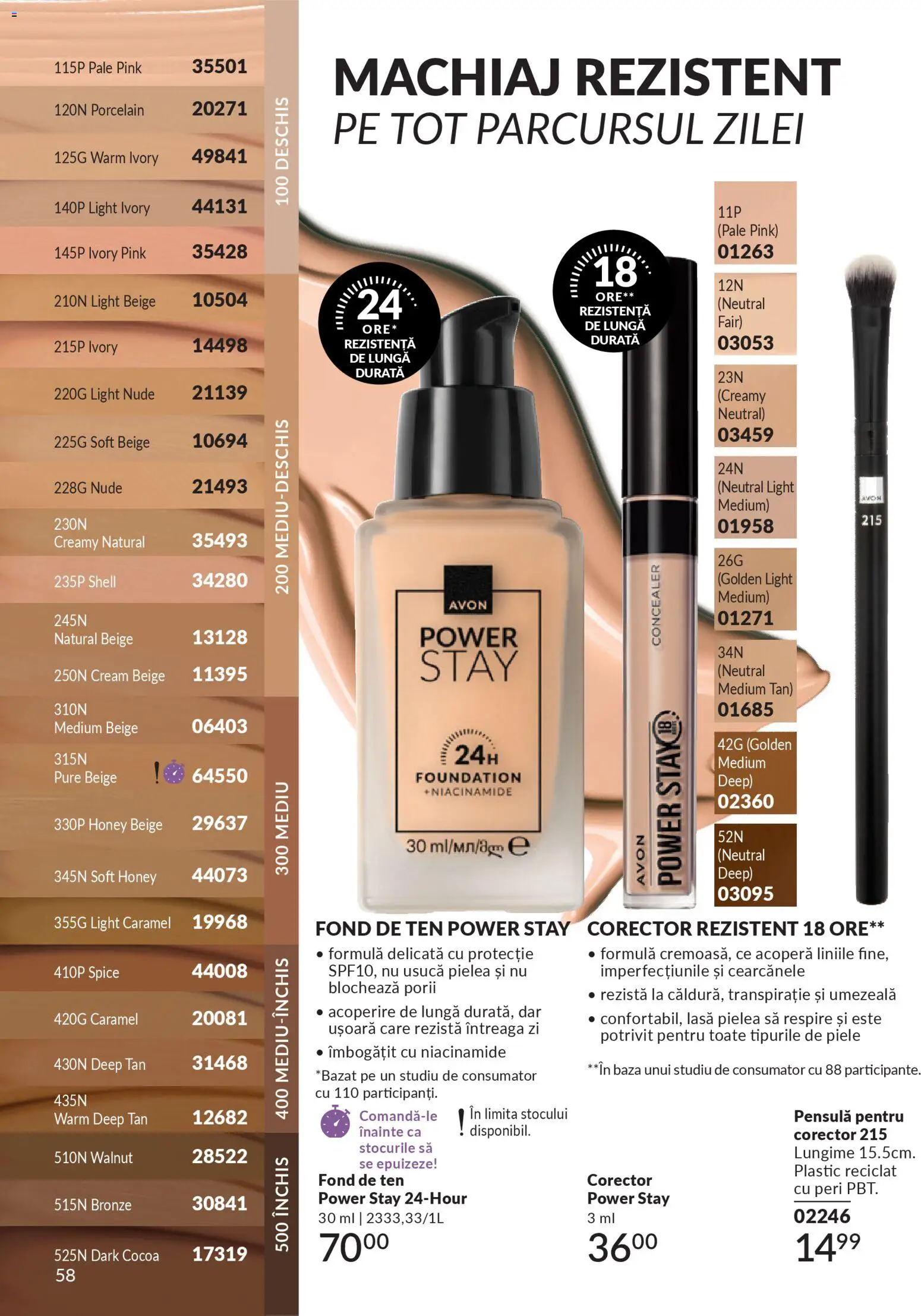 Noul catalog Avon – valabil de la 01.03.2026 | Pagină: 60 | Produse: Fond de ten, Machiaj, Concealer