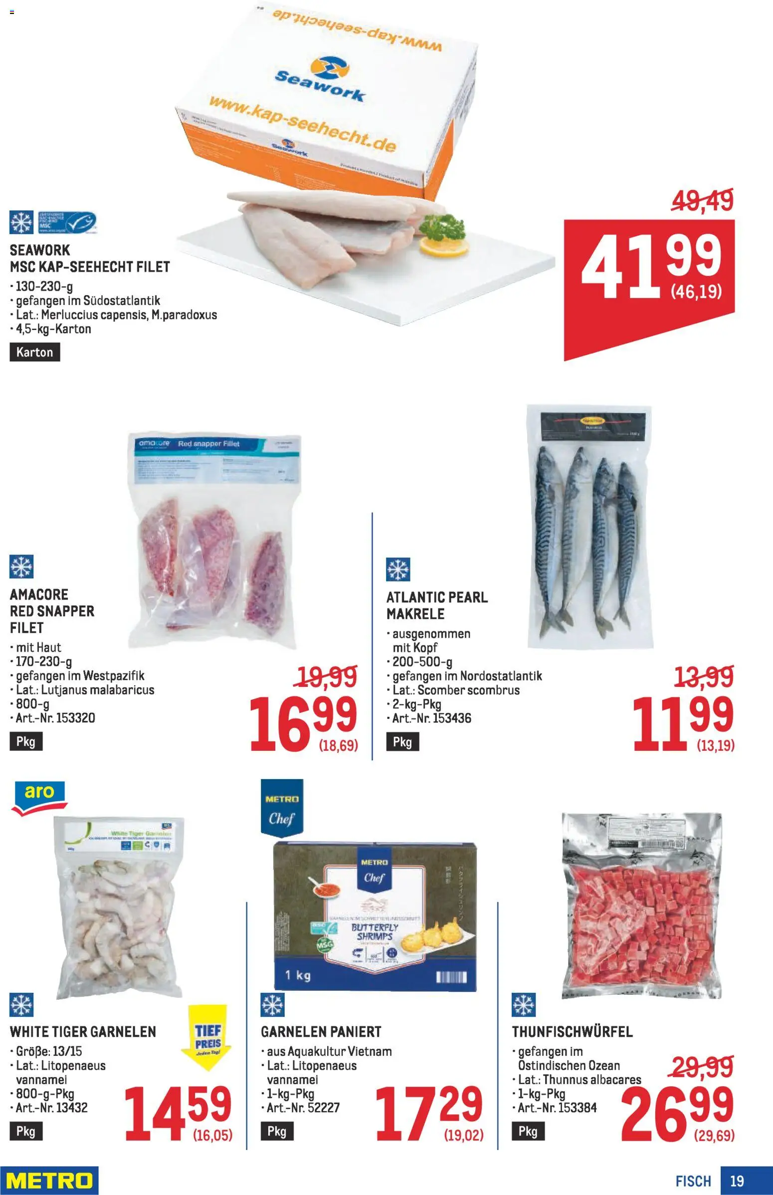 Metro Profi gültig ab 22.01.2026 | Seite: 19 | Produkte: Fisch