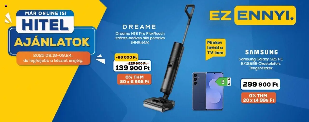 Euronics akciós ujság - amely érvényes a következő dátumtól: 18.09.2025 | Oldal: 2 | Termékek: Álló porszívó, Porszívó, Samsung