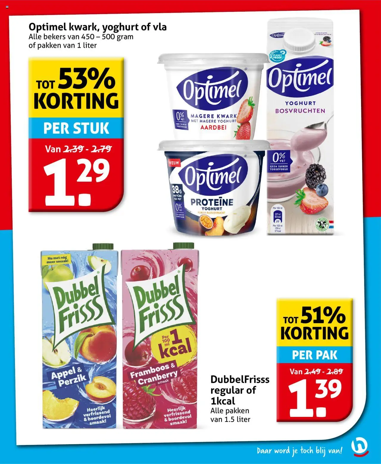 {H1} | Pagina: 5 | Producten: Yoghurt, Waffelini, Appel, Aardbei