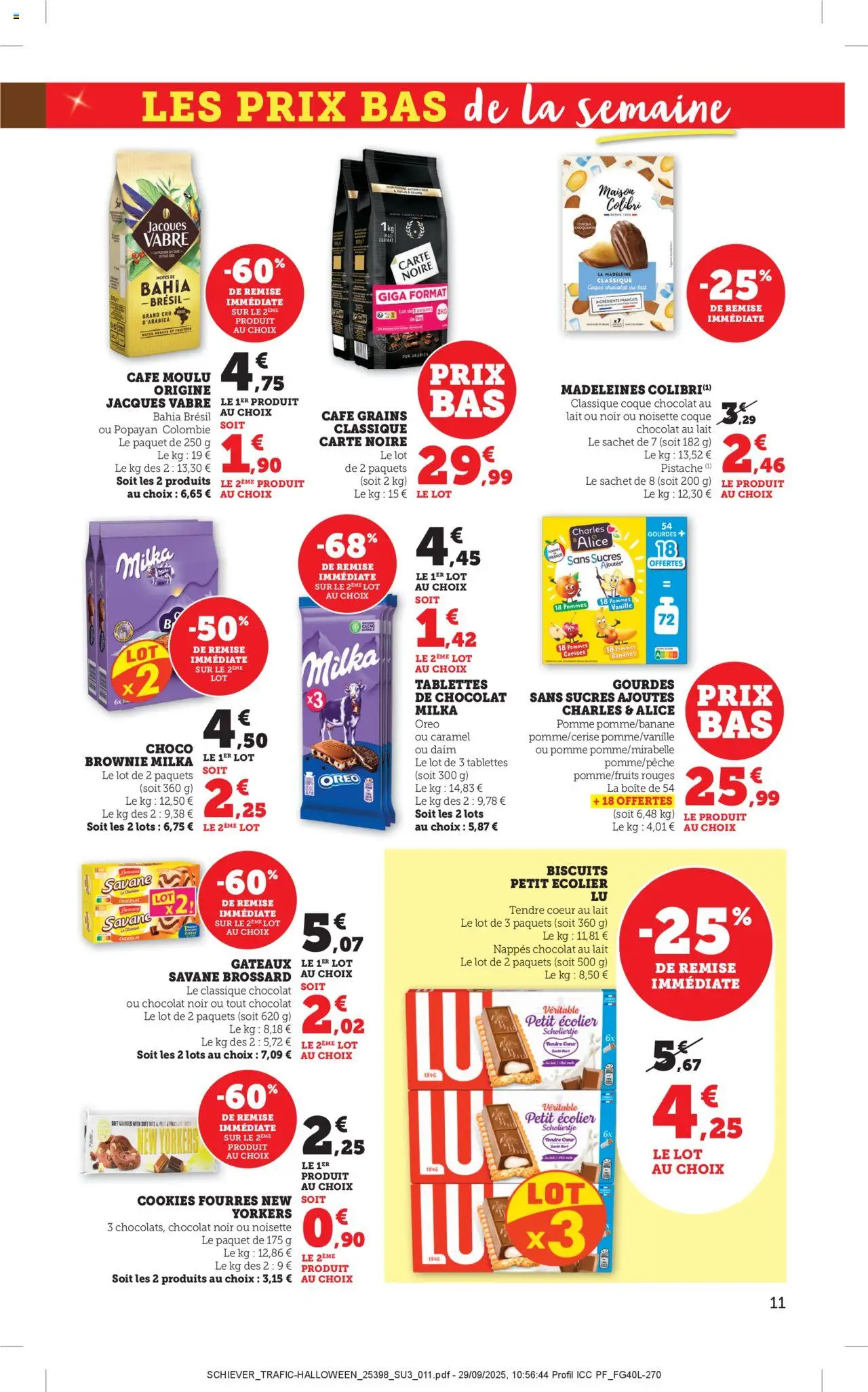 {H1} | Page: 11 | Produits: Pomme, Cerises, Lait, Pommes