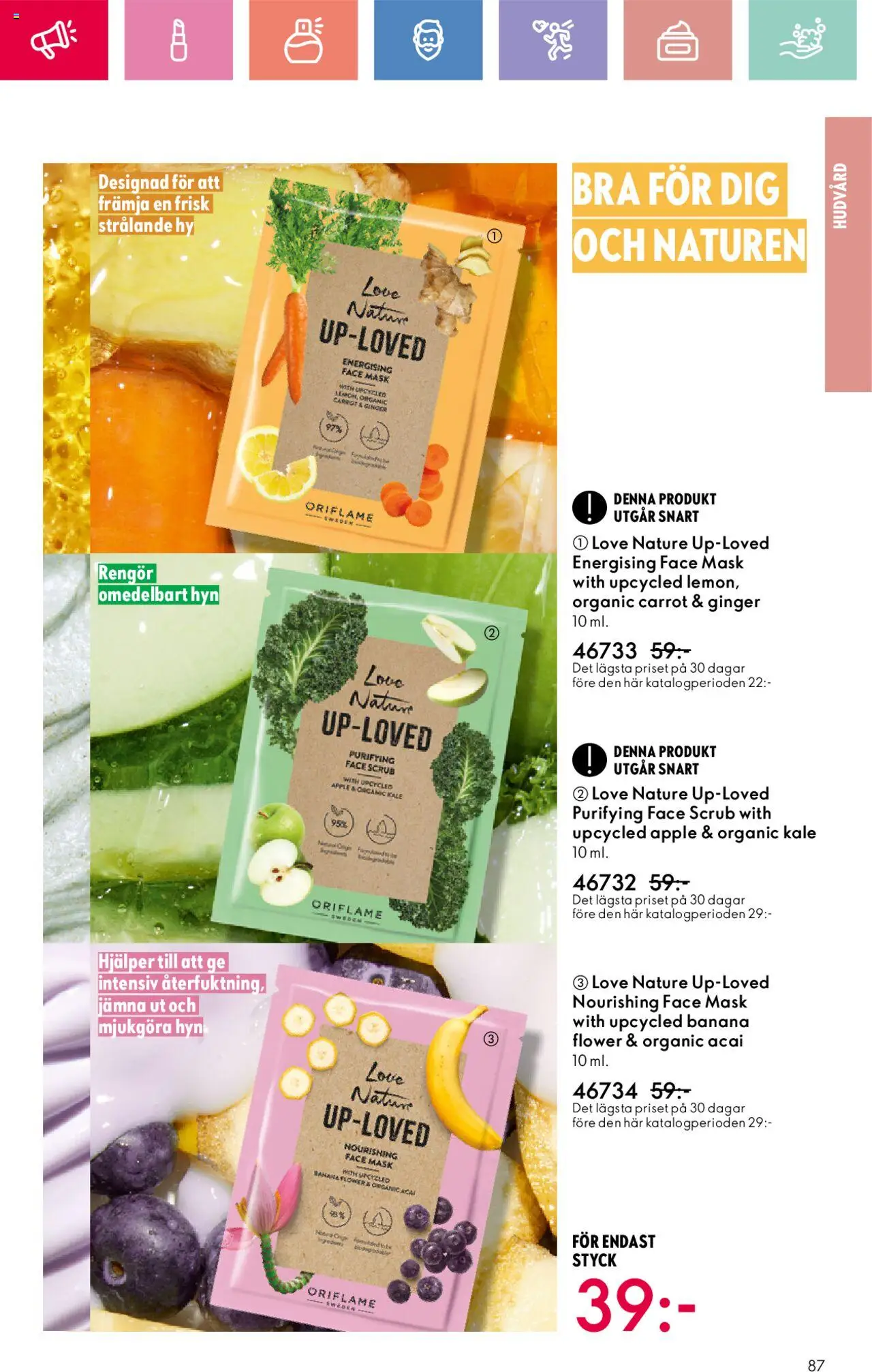 Oriflame reklamblad aktuell från 01.06.2025 | Sida: 87 | Produkter: Mask, Äpple