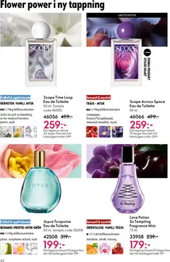 Scope Time Loop Eau de Toilette, 50 ml. Sample code 46058. - Förhandsvisning av reklamblad från butik Oriflame aktuell från 29.10.2025 | Sida: 62
