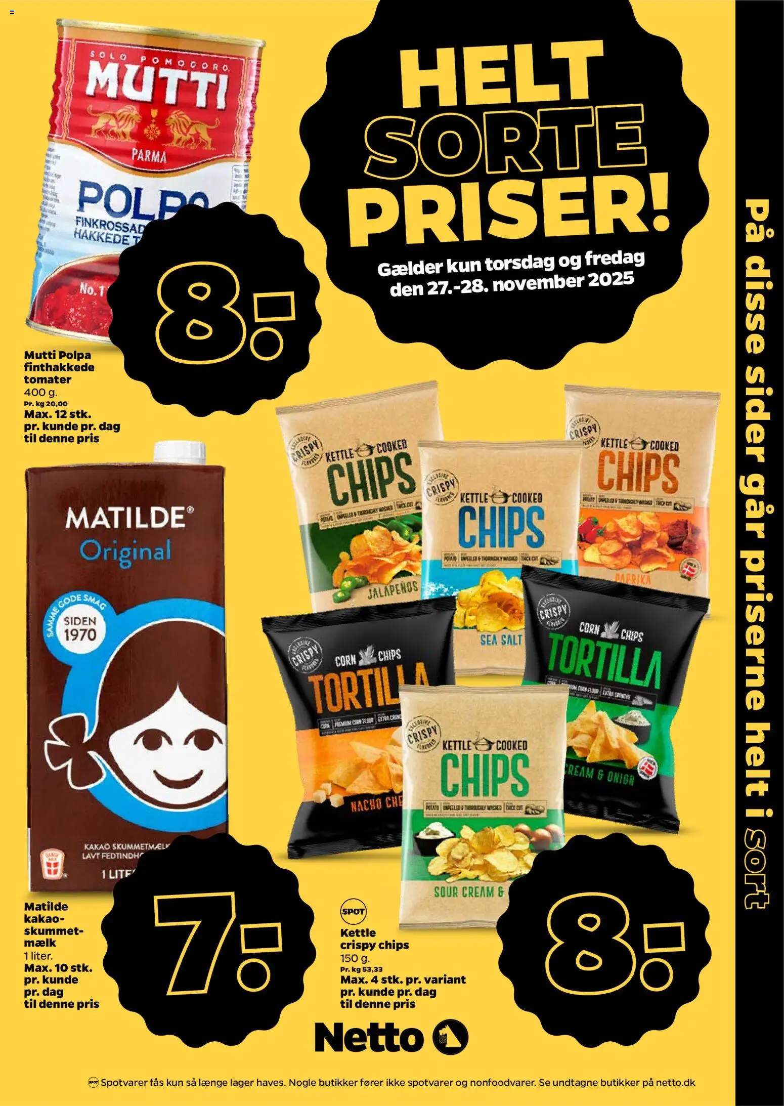 Netto tilbudsavis – gyldig fra 22.11.2025 | Side: 28 | Produkter: Mælk, Tomater, Salt, Kakao