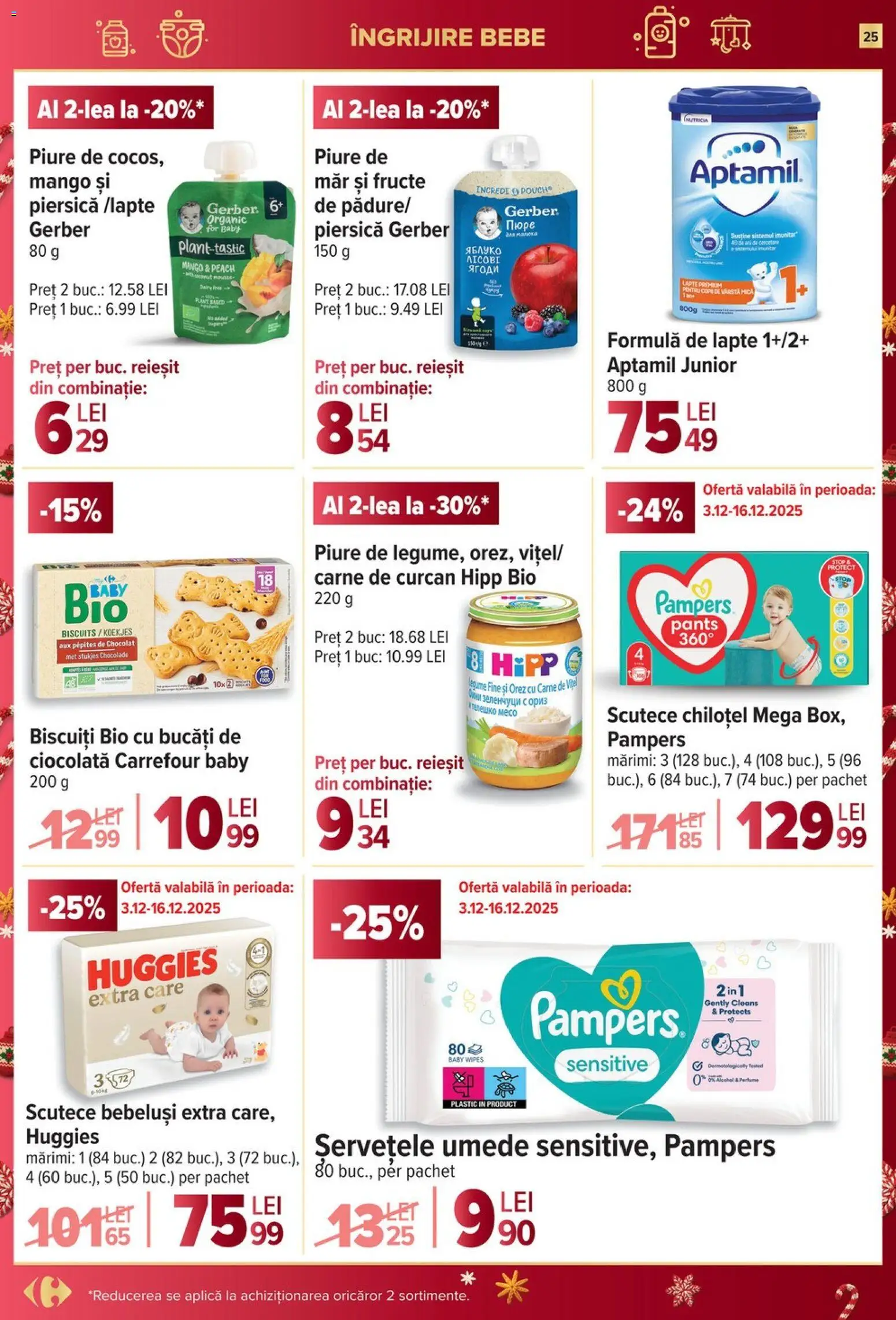 Noul catalog Carrefour – valabil de la 03.12.2025 | Pagină: 25 | Produse: Piersică, Lapte, Orez, Legume