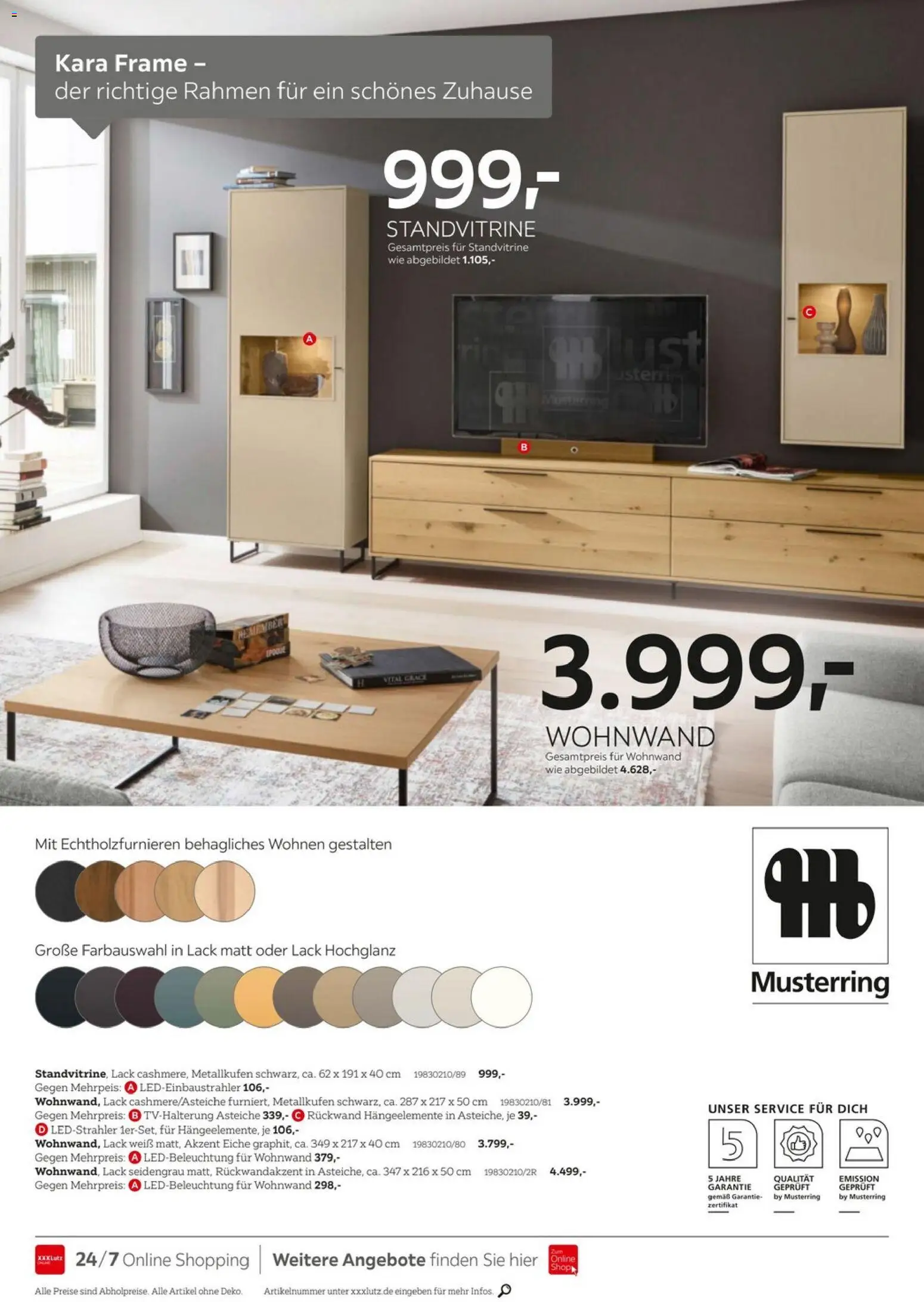 XXXL Lutz Musterring Spezial – gültig ab 15.03.2025 | Seite: 16 | Produkte: Wohnwand