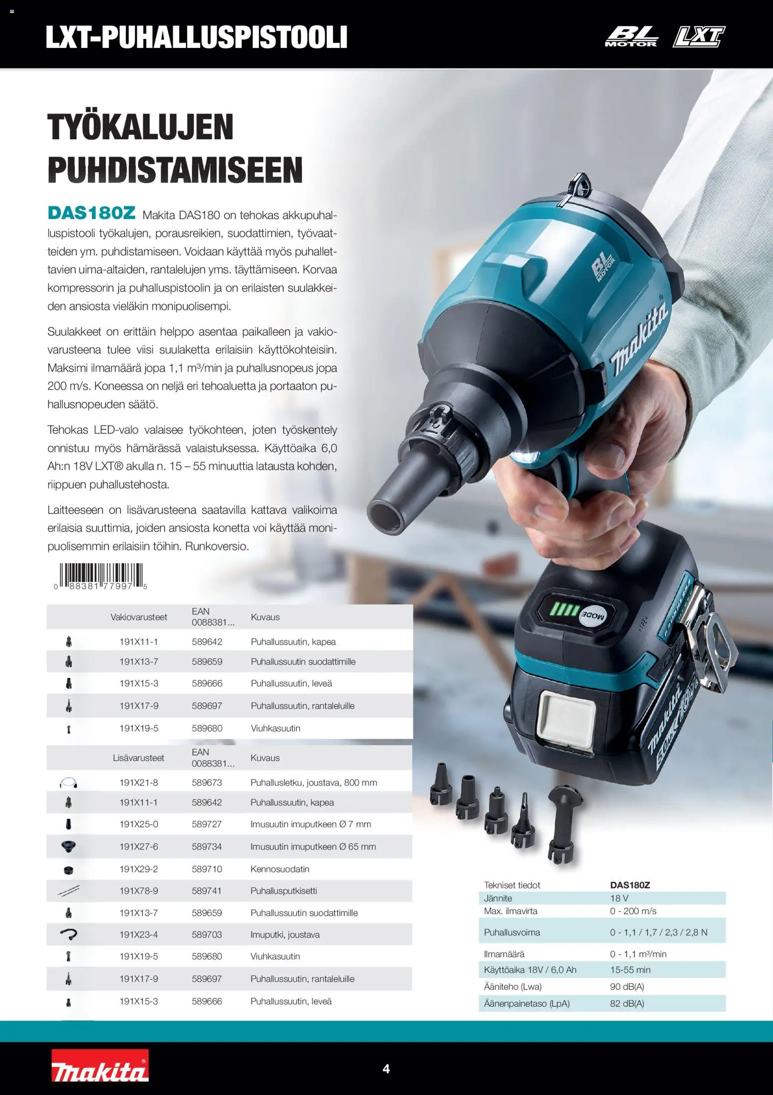 Makita tarjoukset – voimassa 01.12.2025 alkaen | Sivu: 4 | Tuotteet: Voi