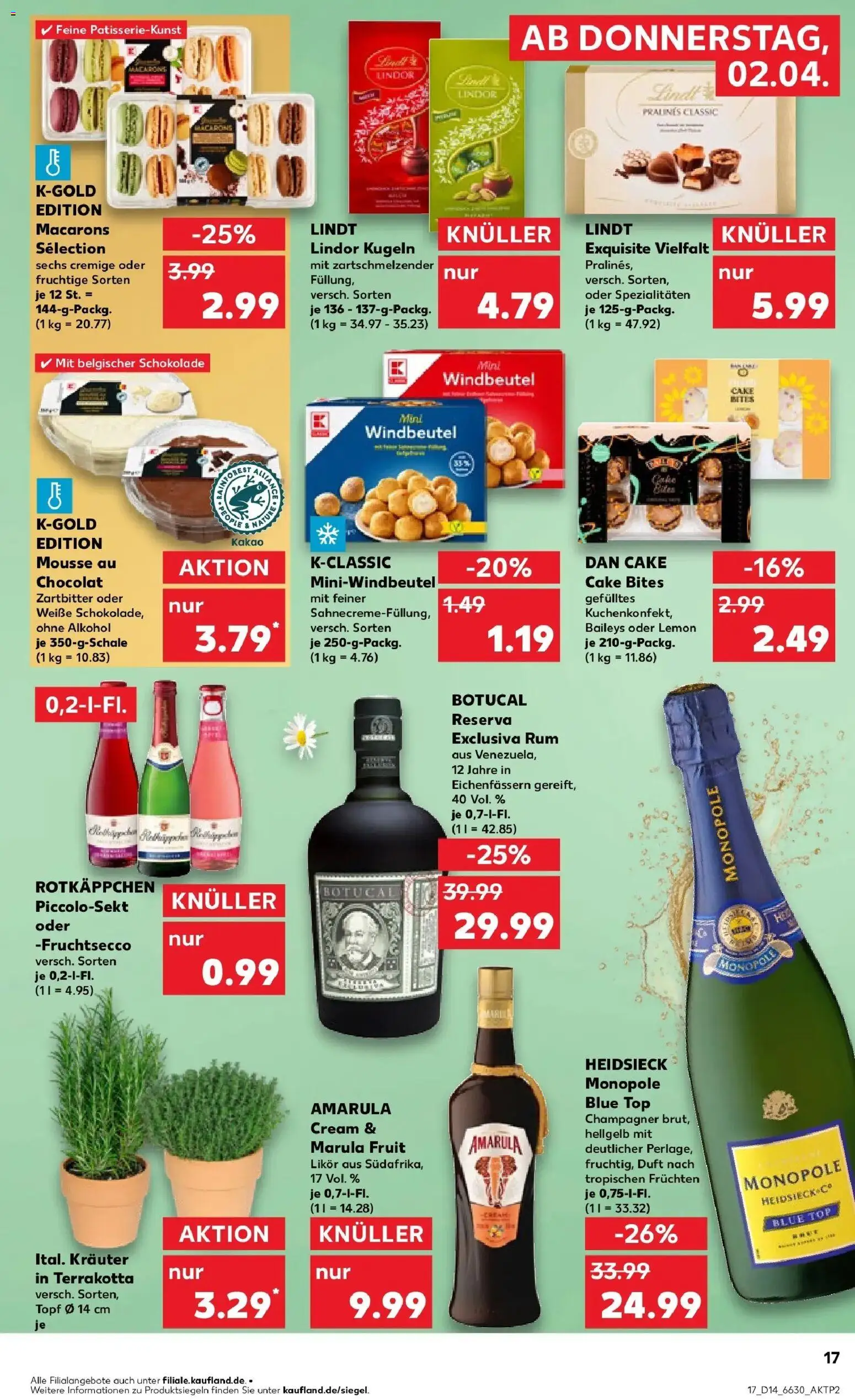 Kaufland Prospekt Kirchen (Sieg)	 – gültig ab 30.03.2026 | Seite: 31 | Produkte: Schokolade, Duft, Fruchtsecco, Lindt
