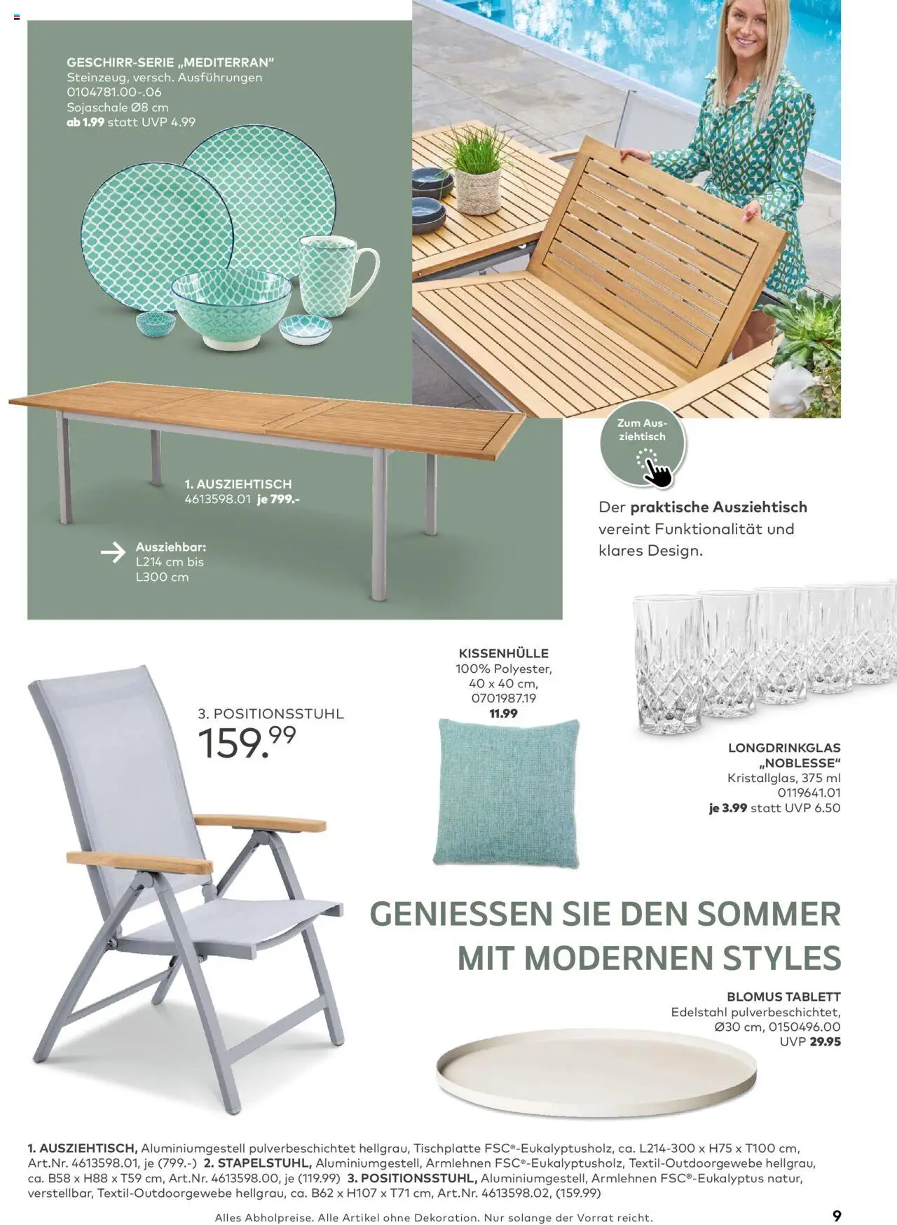 Porta! - Outdoor - Gartenmöbelkatalog 2025 - gültig ab dem 02.03.2025 | Seite: 9