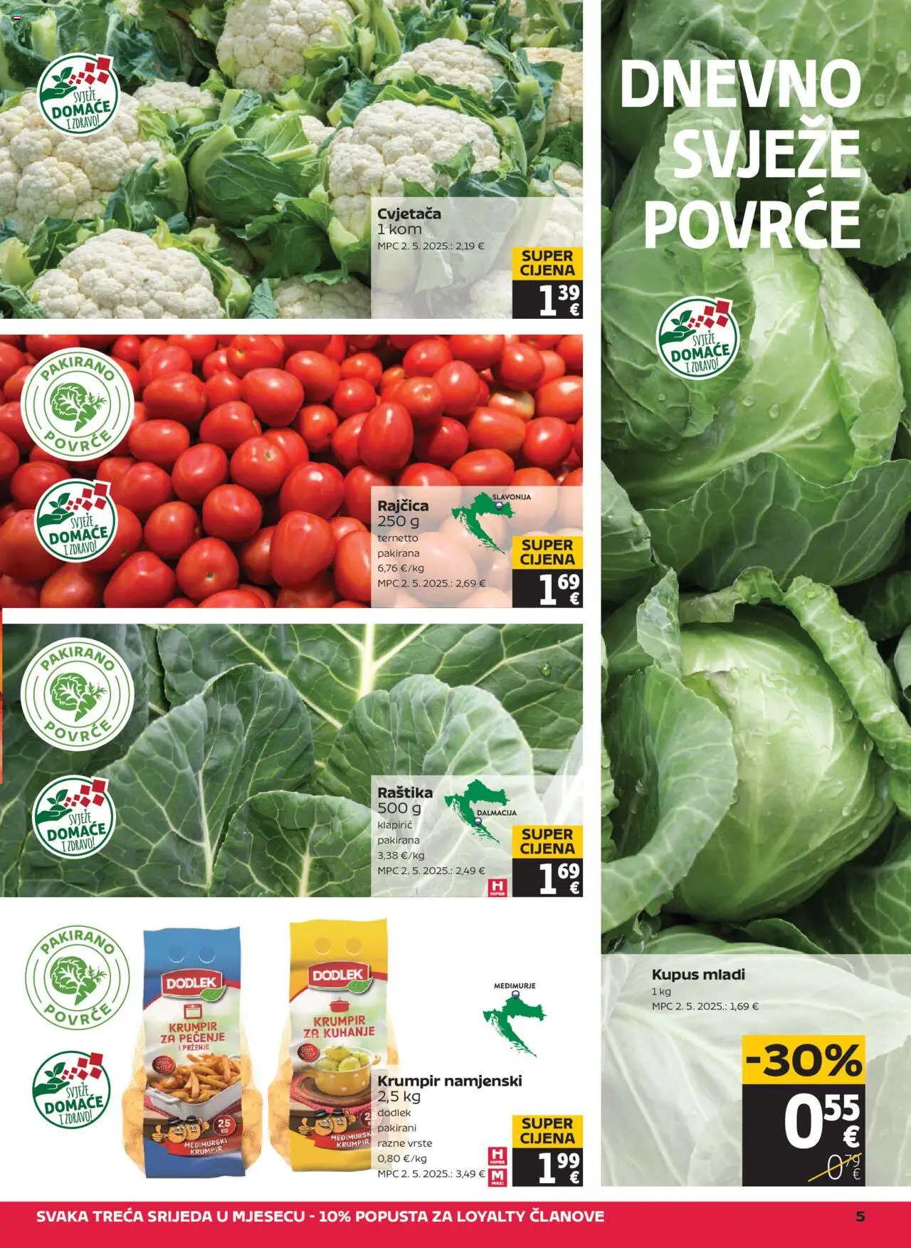 Tommy katalog | vrijedi od 11.09.2025 | Stranica: 5 | Proizvodi: Krumpir, Povrće, Kupus, Rajčica