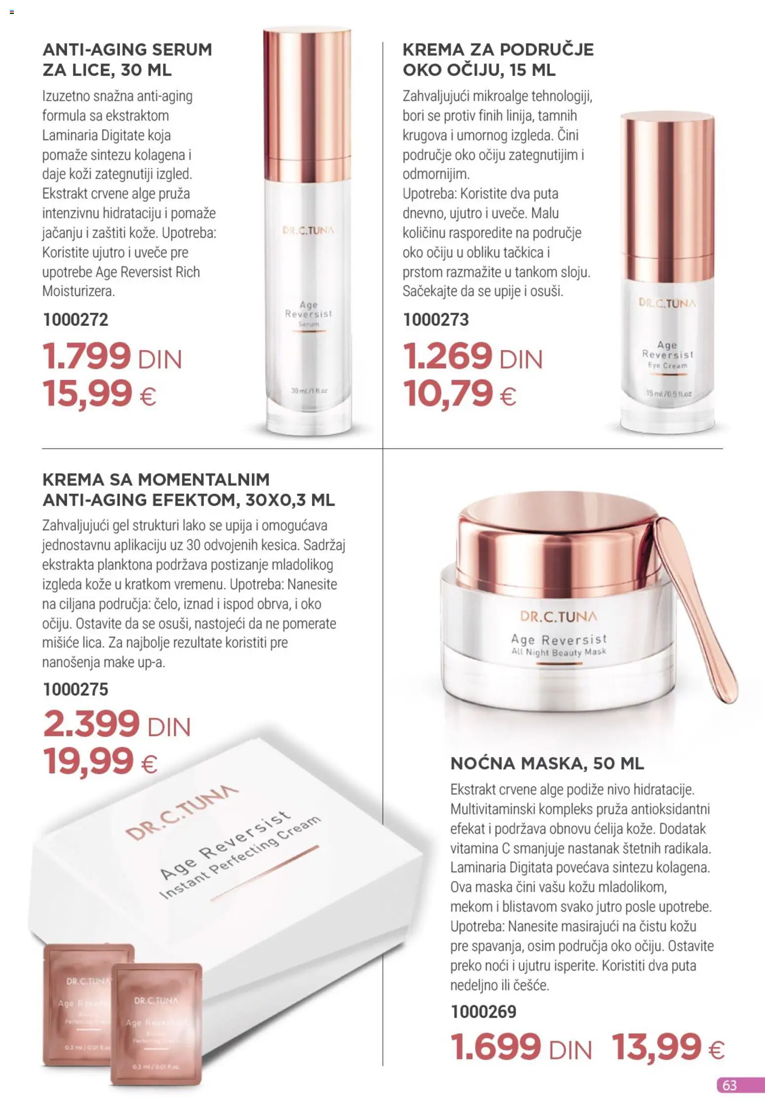 Farmasi katalog - važi od 01.11.2025 | Strana: 63 | Proizvode: Krema, Maska