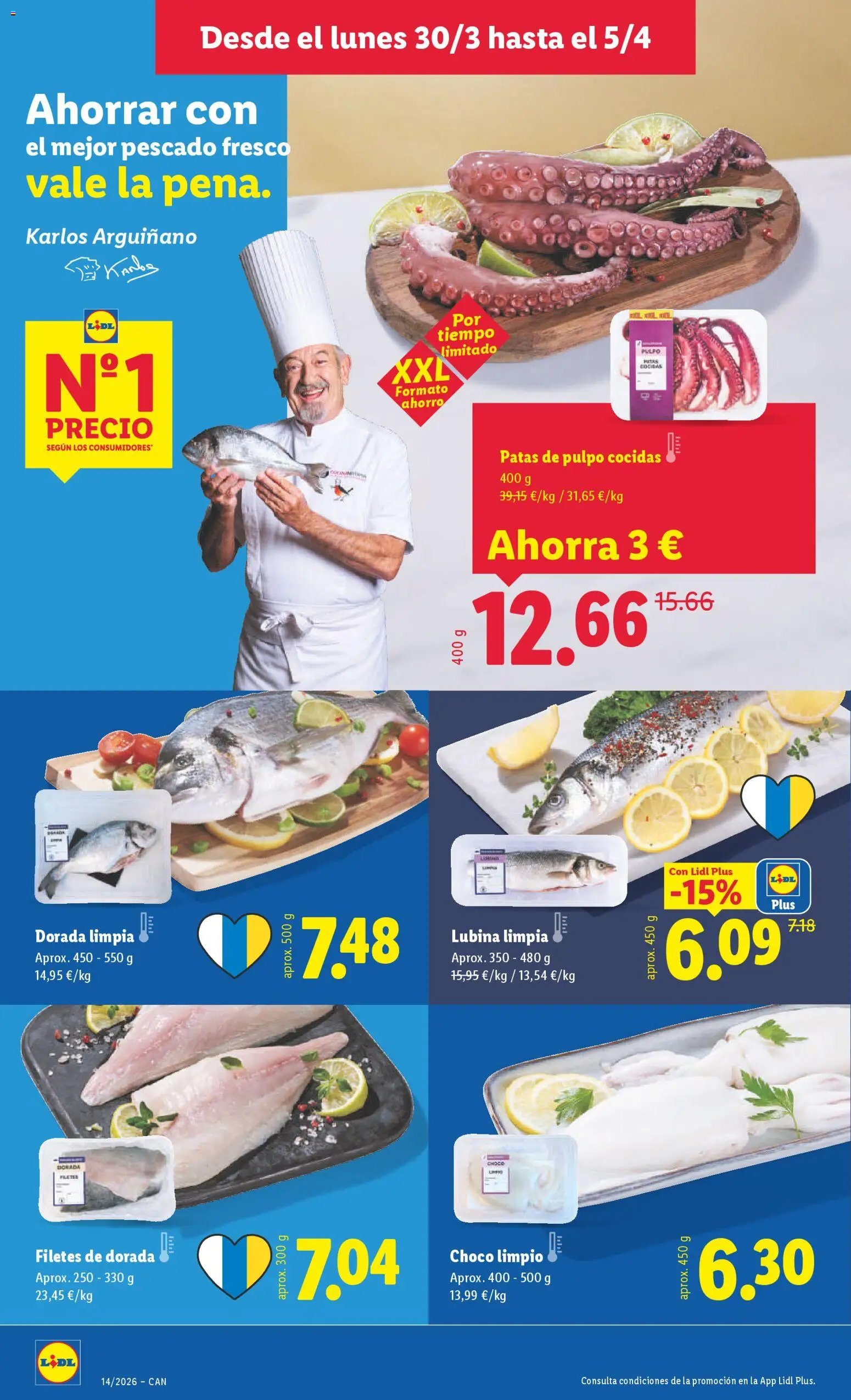 Lidl folleto │ válido desde el 30.03.2026 | Página: 4 | Productos: Pescado