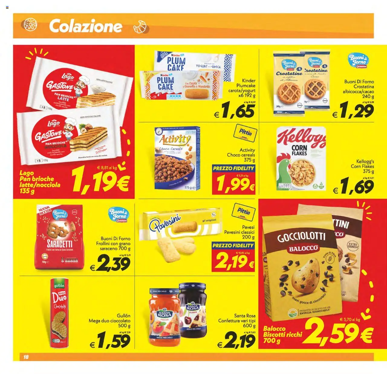 Volantino SuperConveniente del 24.07.2025 | Pagina: 18 | Prodotti: Yogurt, Biscotti, Plumcake, Frollini