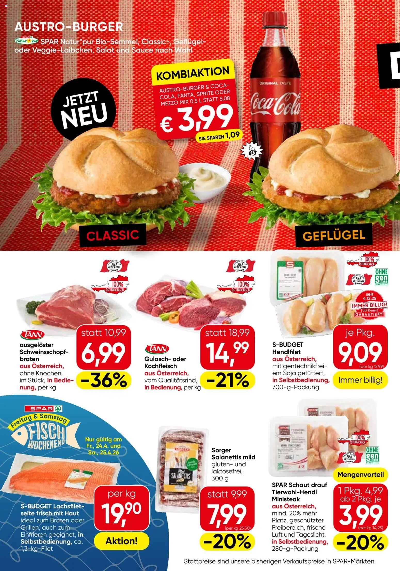 Eurospar Flugblatt gültig ab 23.04.2026 | Seite: 2 | Produkte: Salat, Fisch