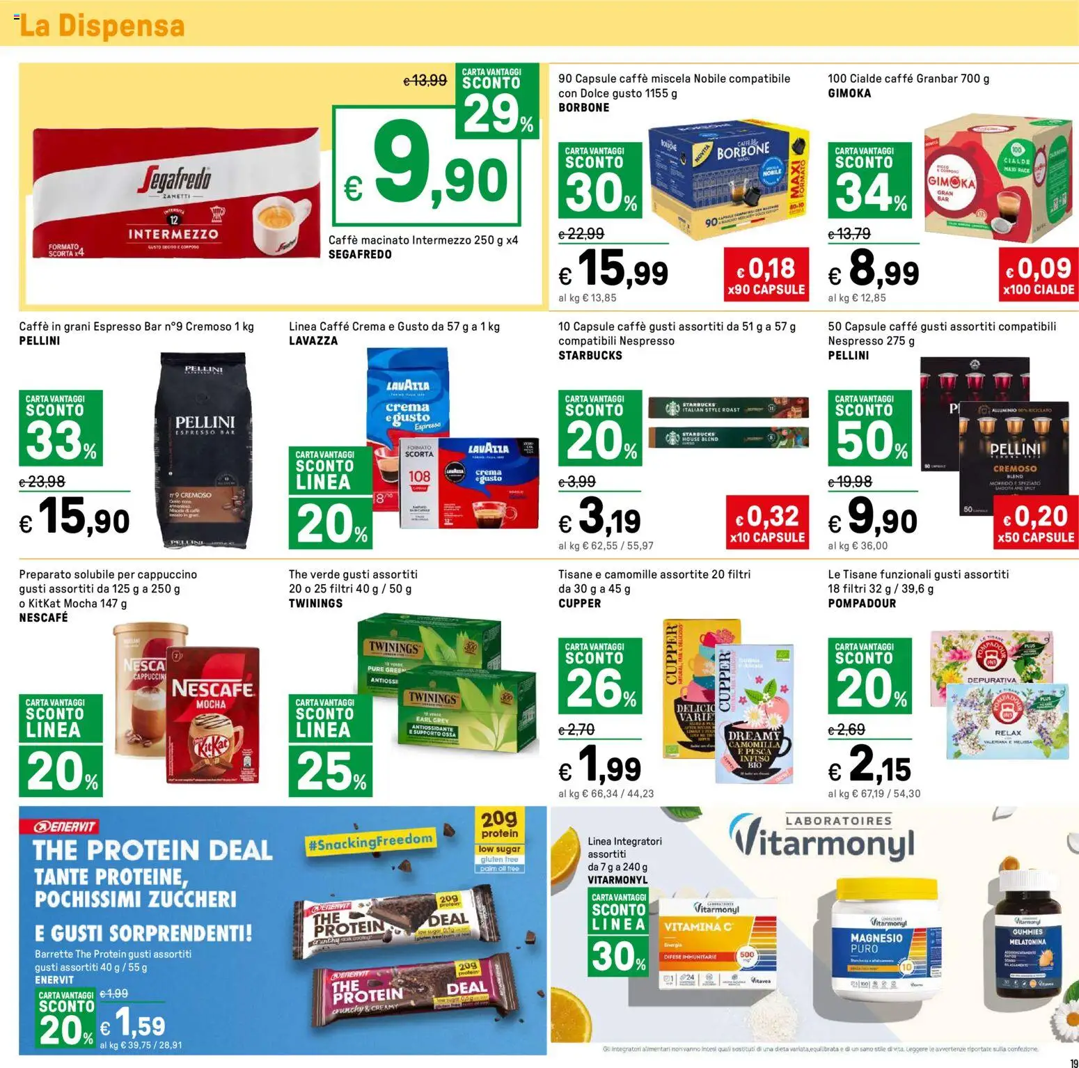 Volantino Iper del 23.01.2026 | Pagina: 19 | Prodotti: Crema, Caffè in grani, Alluminio, Macinato