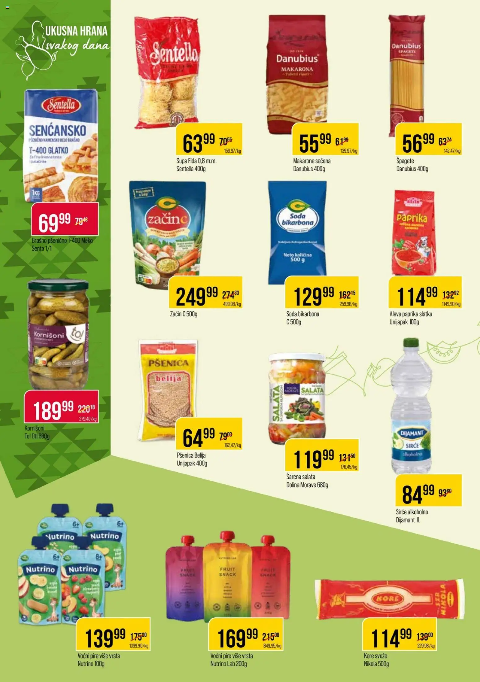 Metalac Proleter katalog - važi od 03.01.2026 | Strana: 6 | Proizvode: Salata, Brašno, Špageti, Sirće