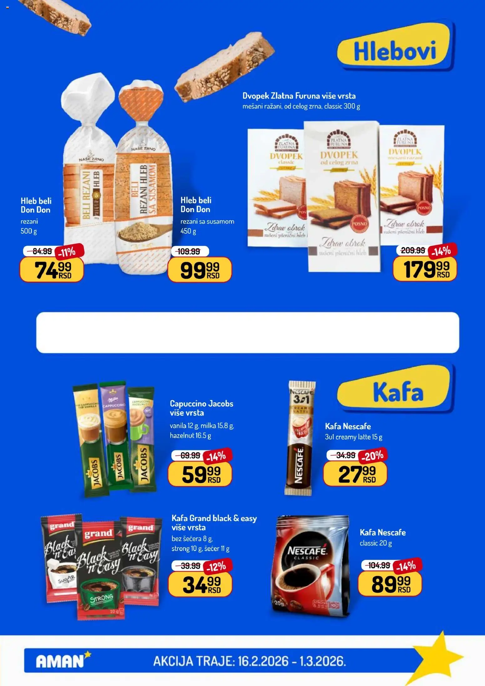 Aman katalog - važi od 16.02.2026 | Strana: 31 | Proizvode: Milka, Šećer, Kafa, Nescafé