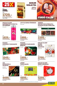 Metro - Élelmiszer és Szezonális katalógus 2025/11 - amely érvényes a következő dátumtól: 02.11.2025 | Oldal: 19 | Termékek: Kávékapszula, Gyümölcstea, Tea