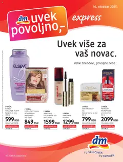 DM Drogerie ekspres katalog - pregled DM Drogerie kataloga - važi od 16.10.2025