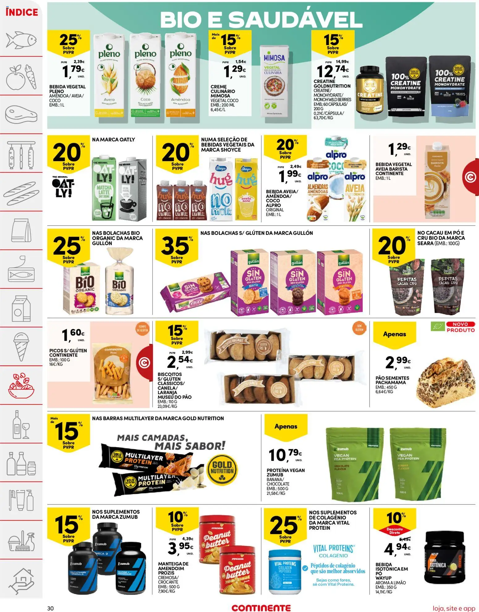Continente folheto │ válido de 21.04.2026 | Página: 30 | Produtos: Matcha, Chocolate, Creme, Proteina