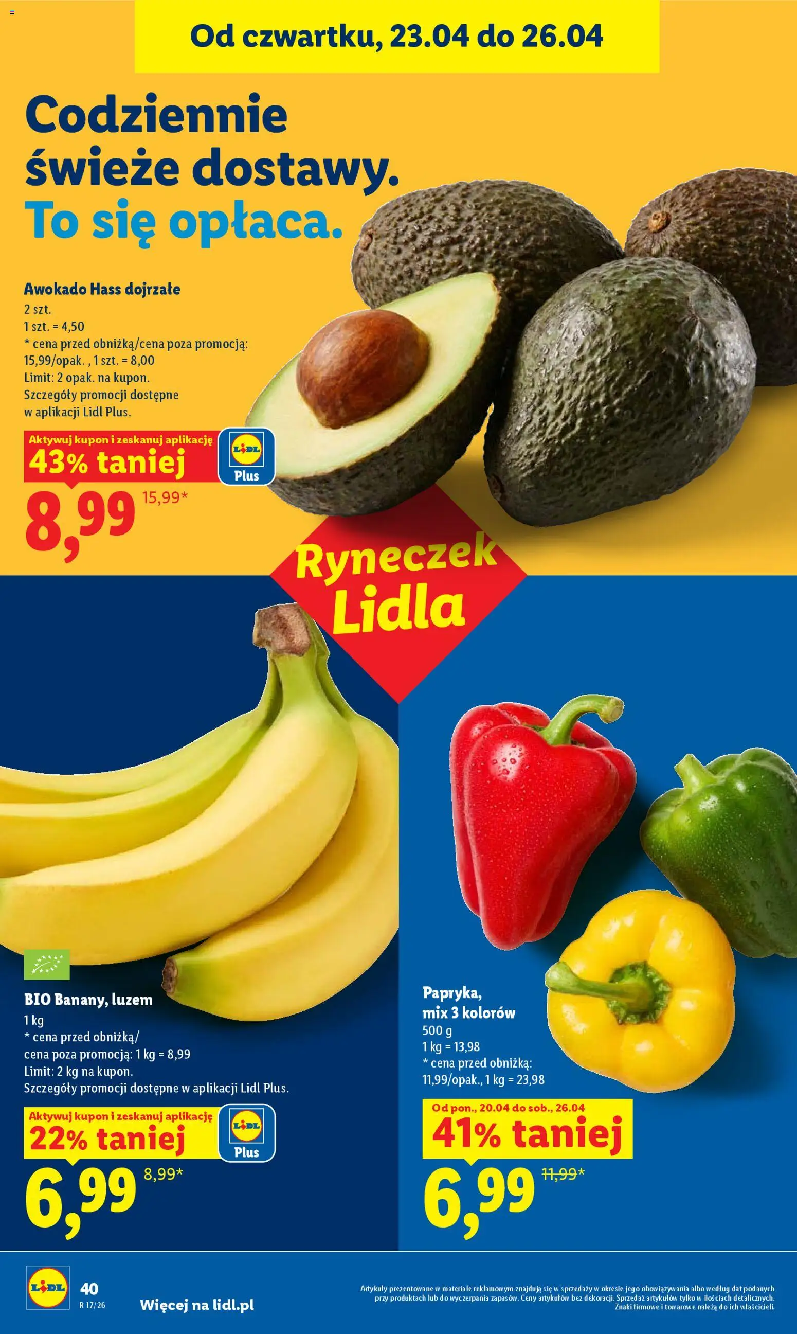 Lidl gazetka od 23.04.2026 | Strona: 40 | Produkty: Bell, Awokado