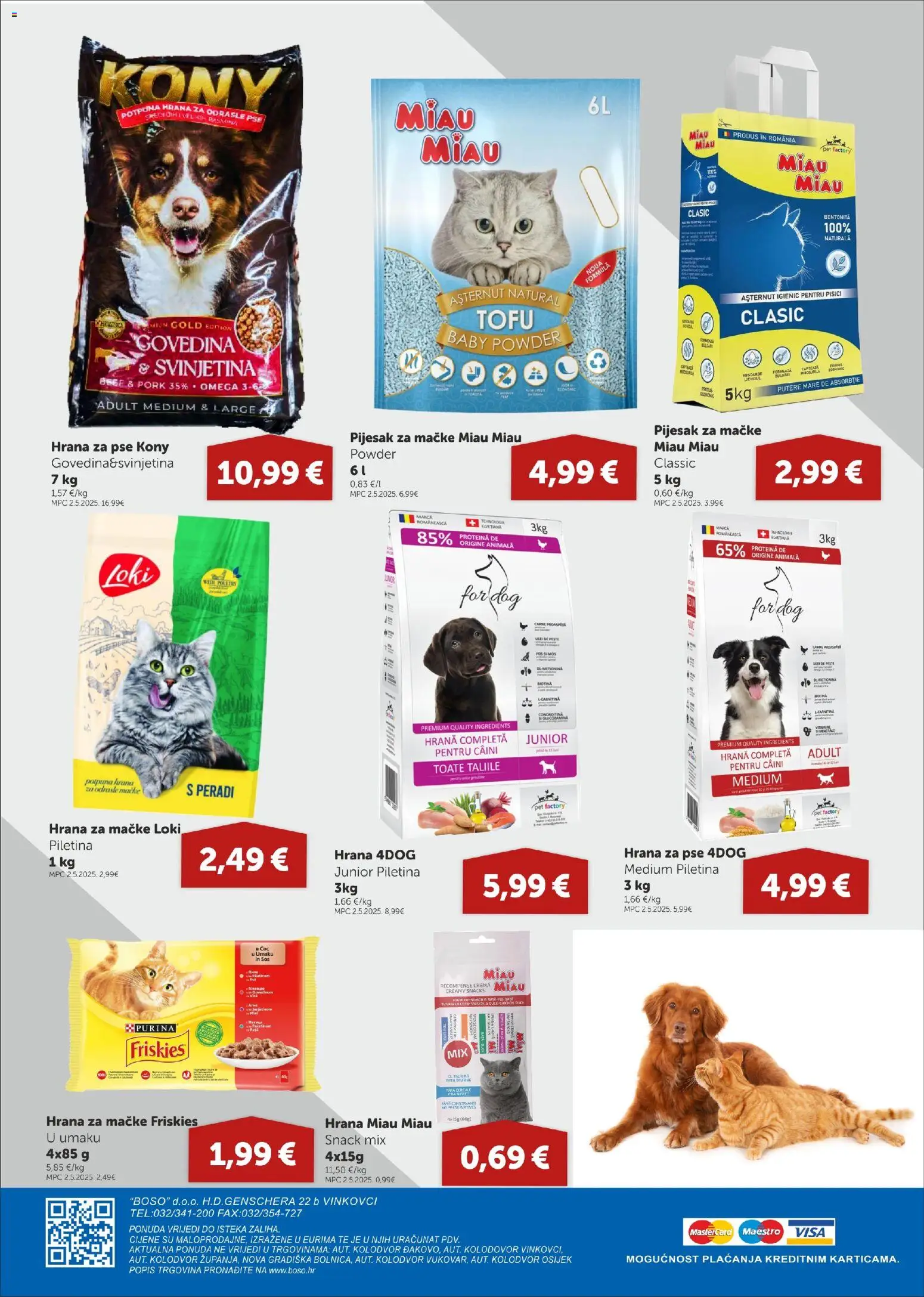 Boso katalog | vrijedi od 30.10.2025 | Stranica: 20 | Proizvodi: Piletina, Svinjetina, Hrana za pse, Tofu