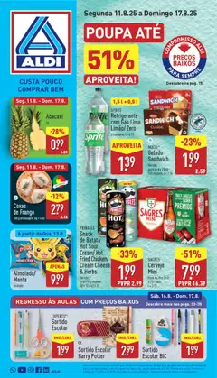 Pré-visualização Aldi folheto válido de 11.08.2025