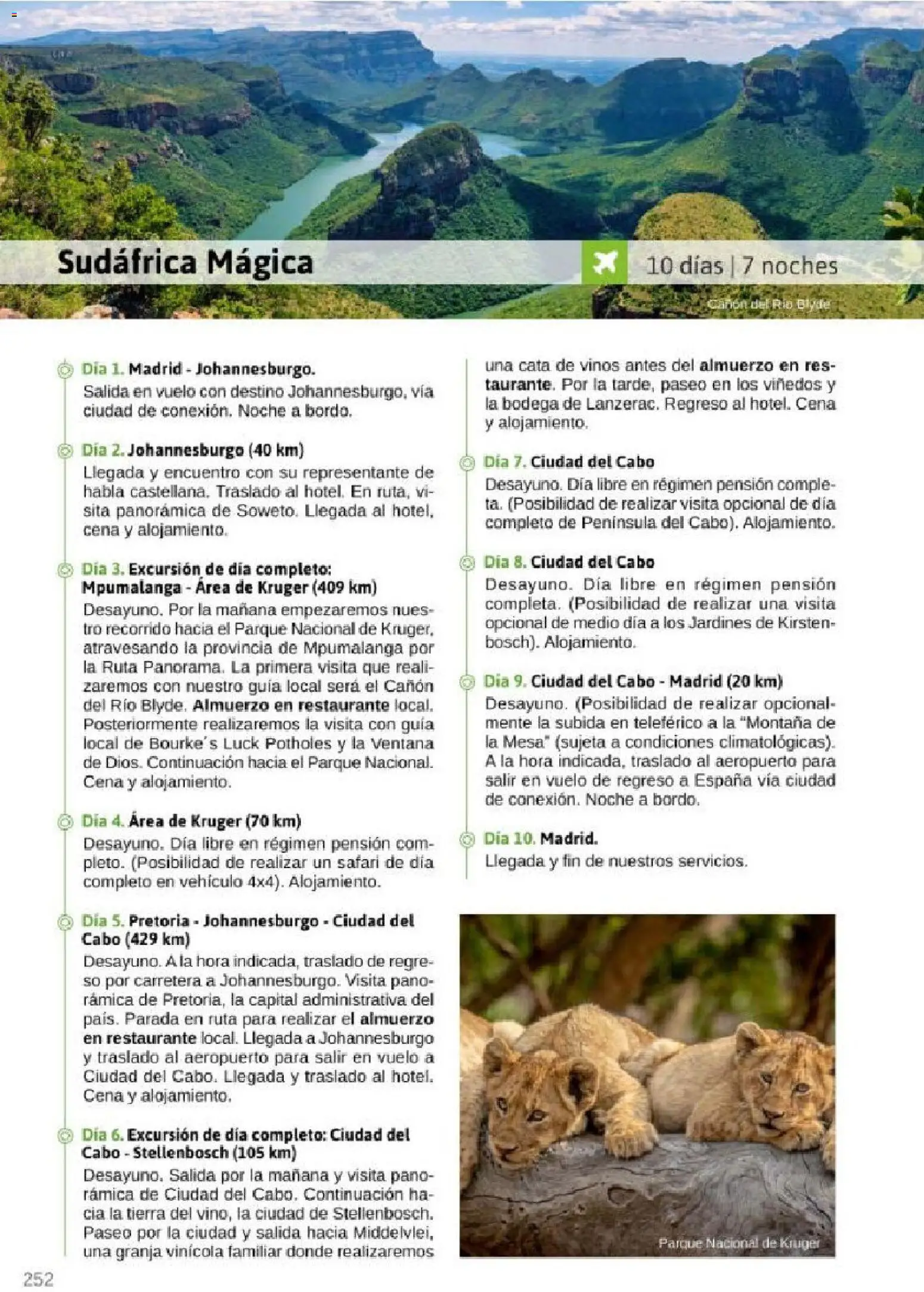 Viajes El Corte Inglés Rutas Culturales de la Comunidad de Madrid │ válido desde el 01.04.2026 | Página: 252 | Productos: Mesa