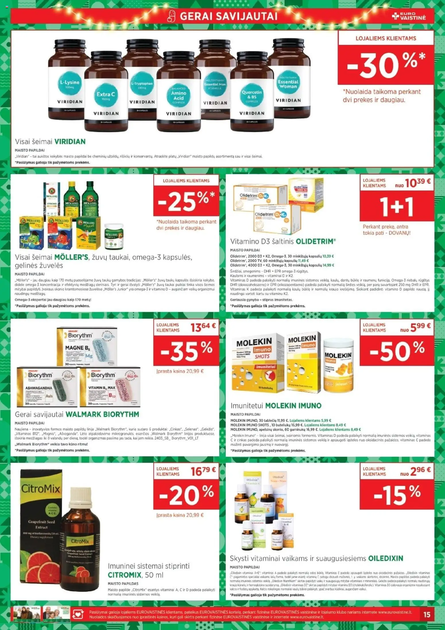 EUROVAISTINĖ akcijos nuo 01.12.2025 | Puslapis: 15