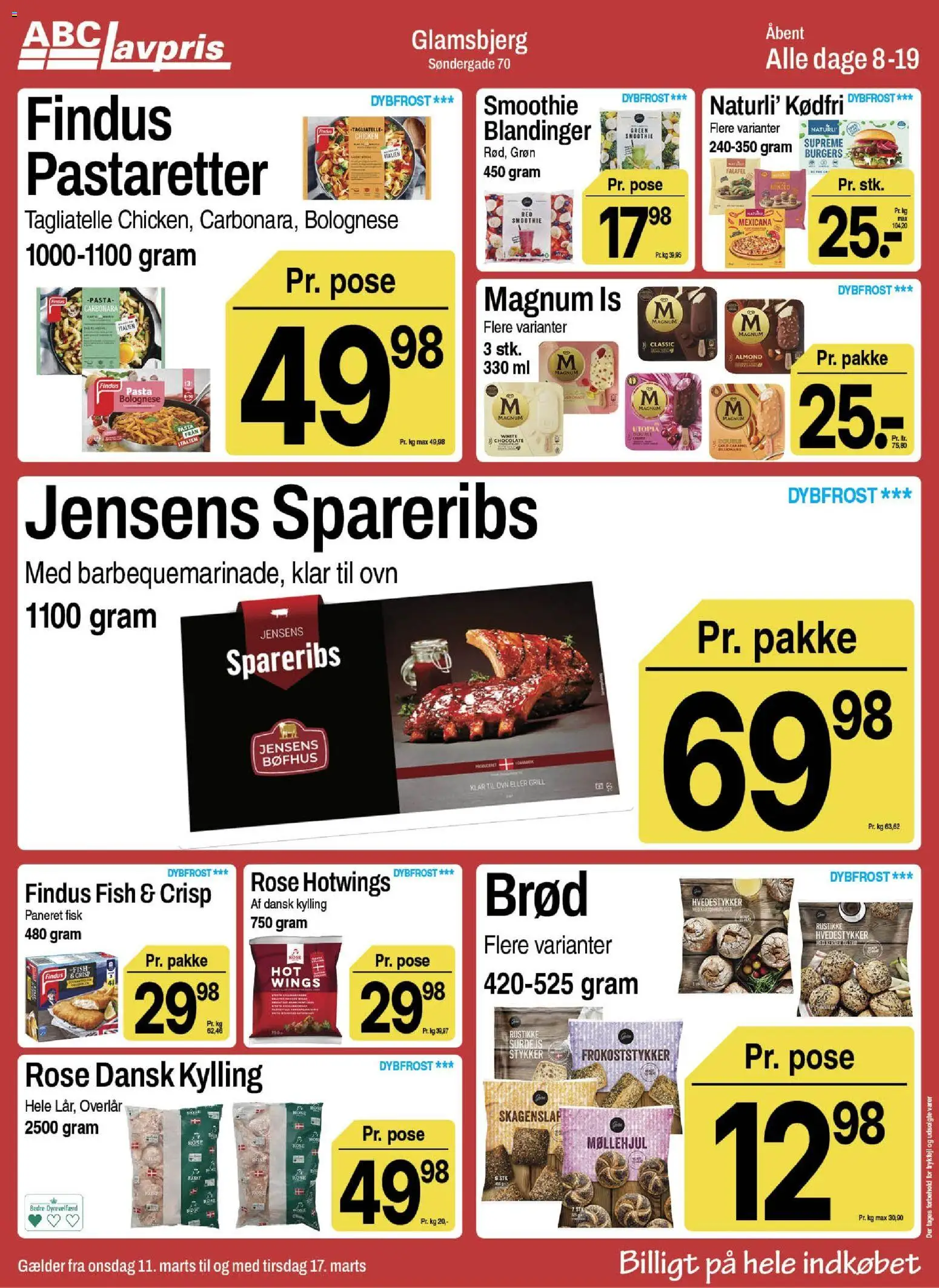 Abc Lavpris tilbudsavis – gyldig fra 11.03.2026 | Side: 5 | Produkter: Pasta, Smoothie, Ovn, Grill