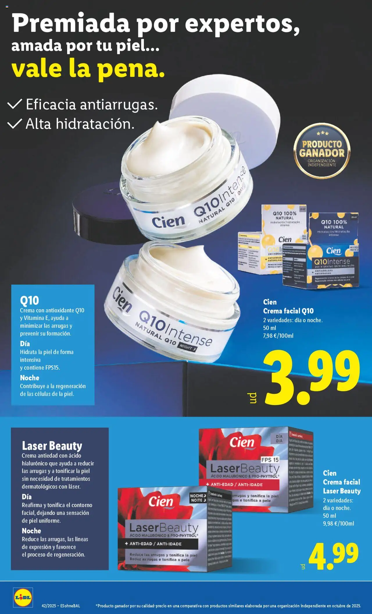 Lidl catálogo BCN │ válido desde el 13.10.2025 | Página: 26 | Productos: Crema facial, Crema